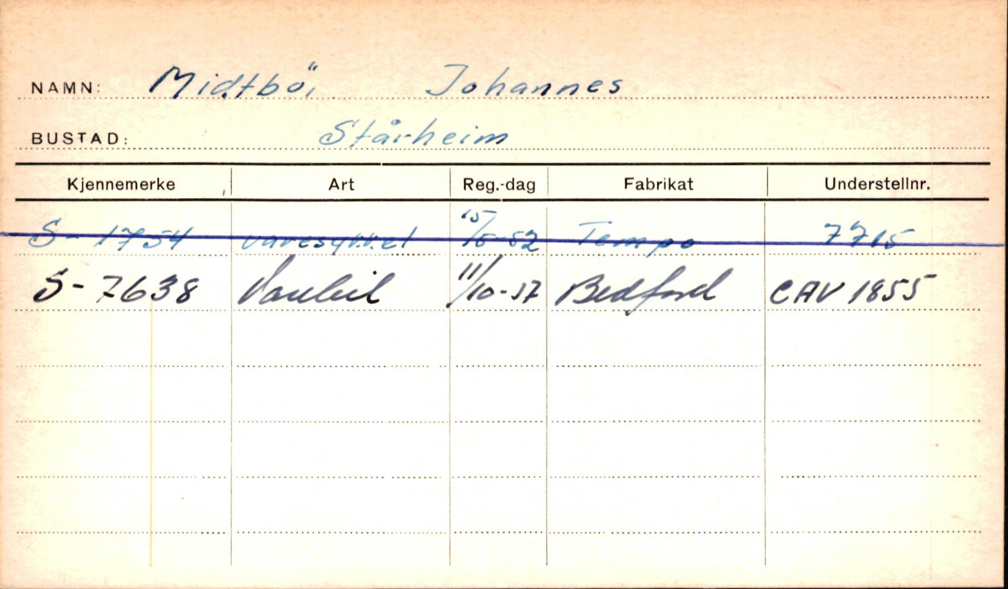 Statens vegvesen, Sogn og Fjordane vegkontor, AV/SAB-A-5301/4/F/L0001D: Eigarregister Fjordane til 1.6.1961, 1930-1961, p. 604