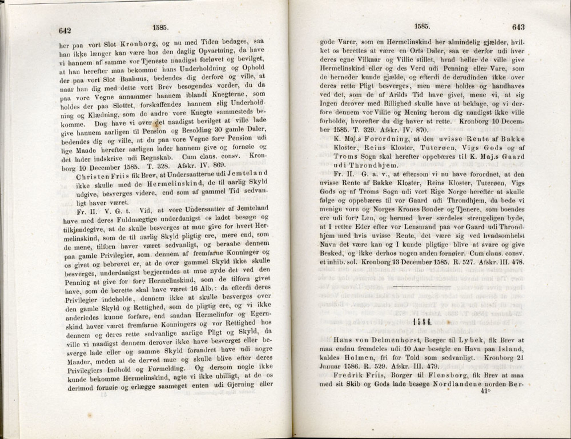 Publikasjoner utgitt av Det Norske Historiske Kildeskriftfond, PUBL/-/-/-: Norske Rigs-Registranter, bind 2, 1572-1588, p. 642-643