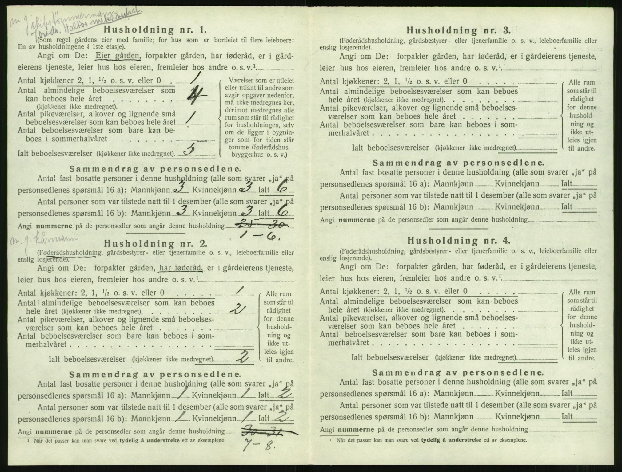 SAT, 1920 census for Ulstein, 1920, p. 179