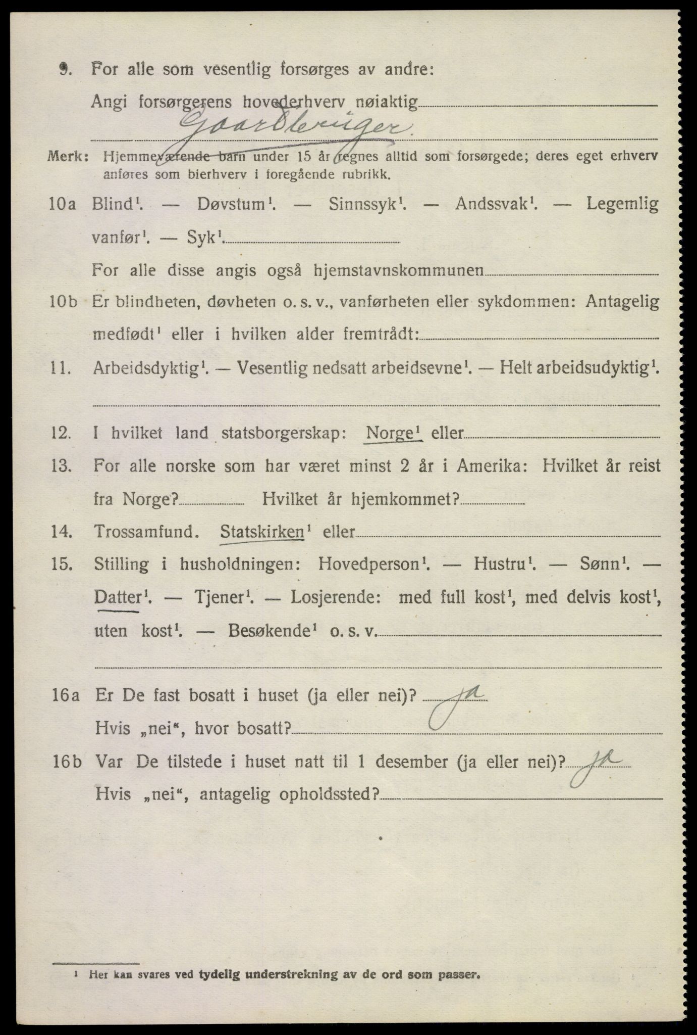 SAKO, 1920 census for Bø (Telemark), 1920, p. 6165