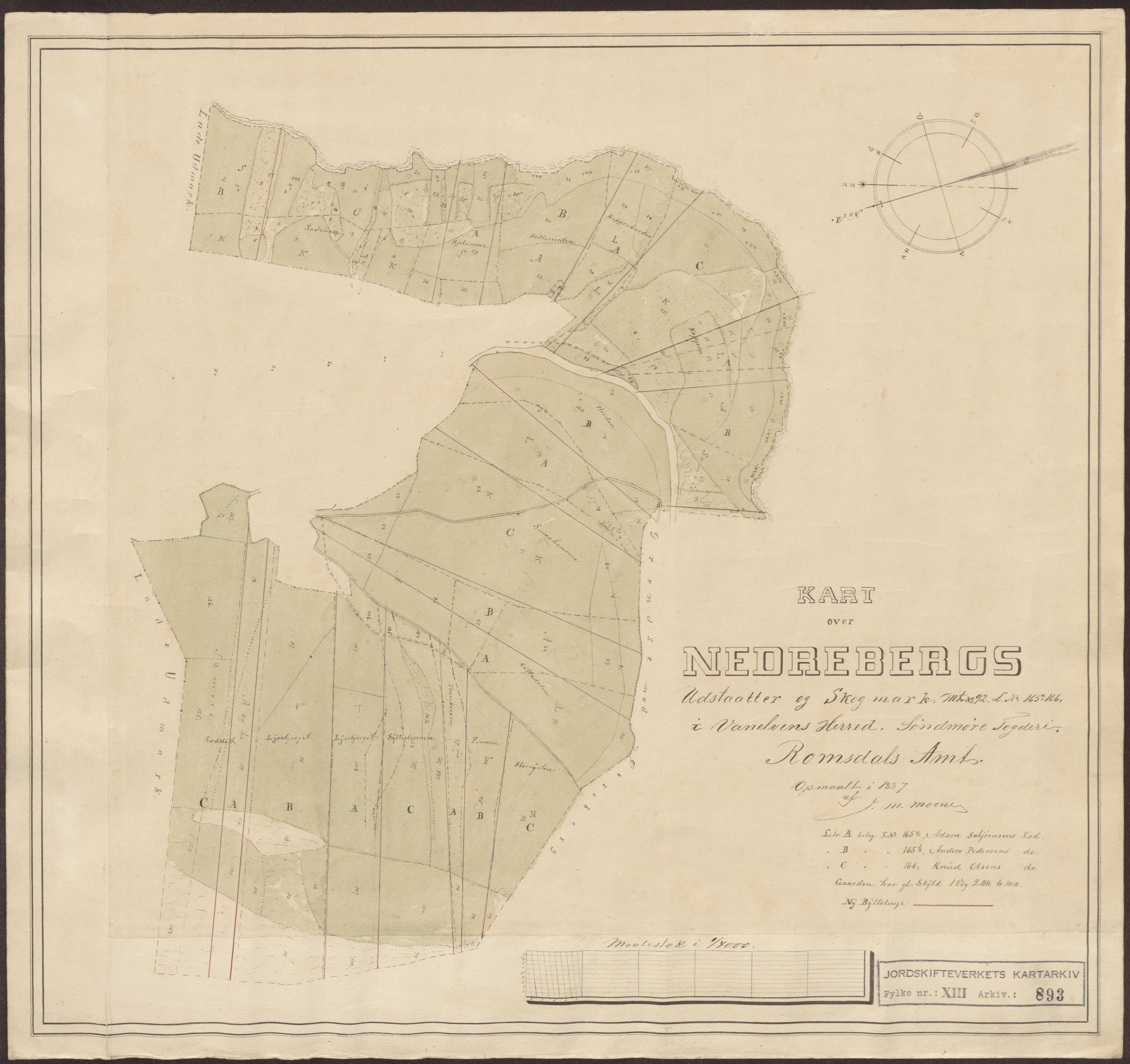 Jordskifteverkets kartarkiv, AV/RA-S-3929/T, 1859-1988, p. 1075