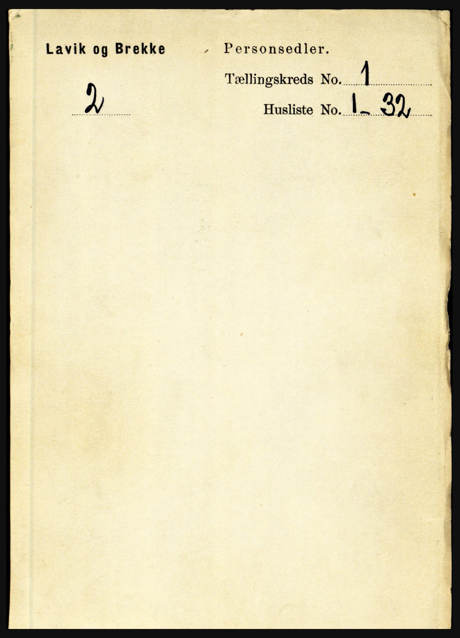 RA, 1891 census for 1415 Lavik og Brekke, 1891, p. 66