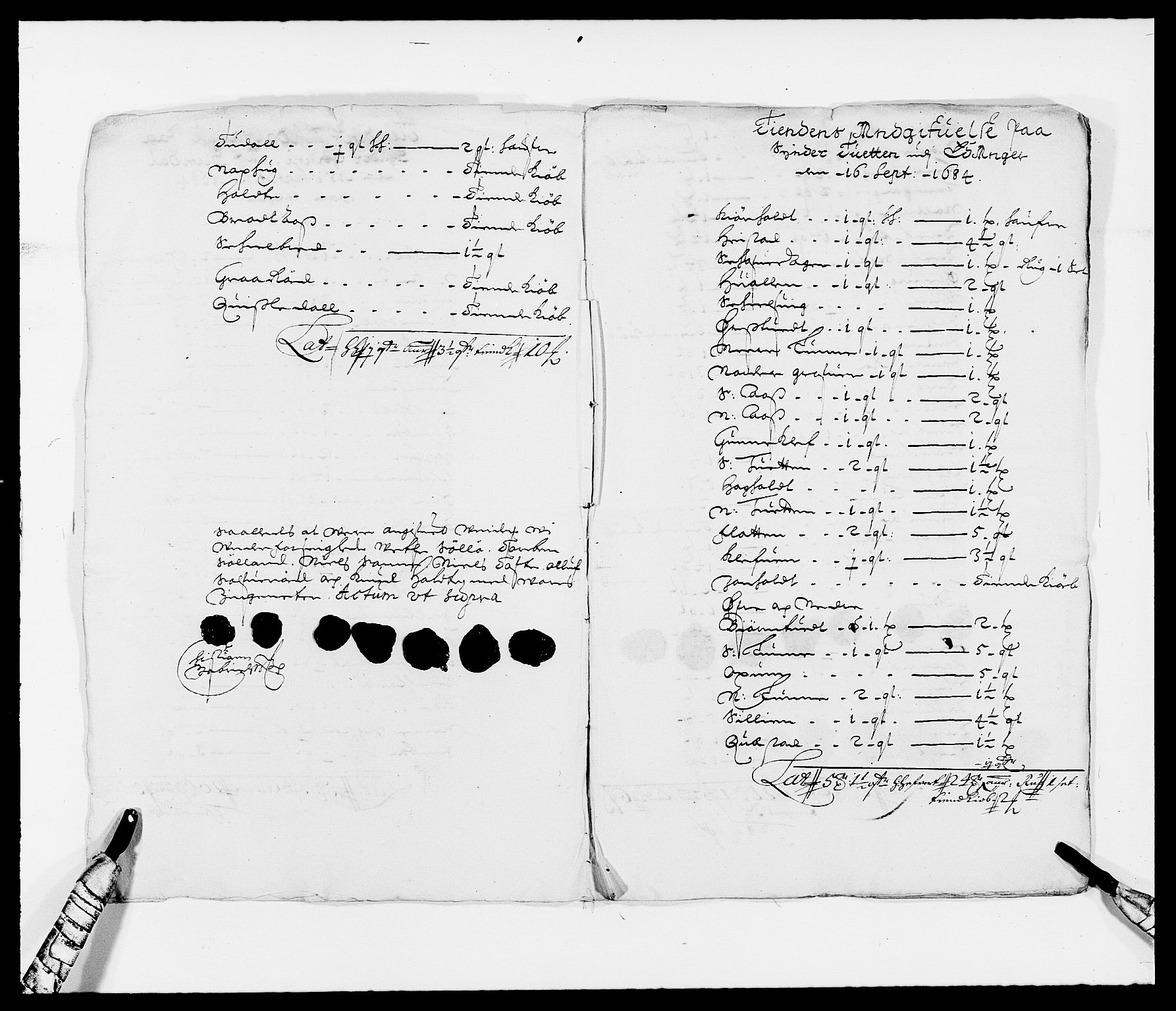 Rentekammeret inntil 1814, Reviderte regnskaper, Fogderegnskap, AV/RA-EA-4092/R34/L2047: Fogderegnskap Bamble, 1684, p. 7