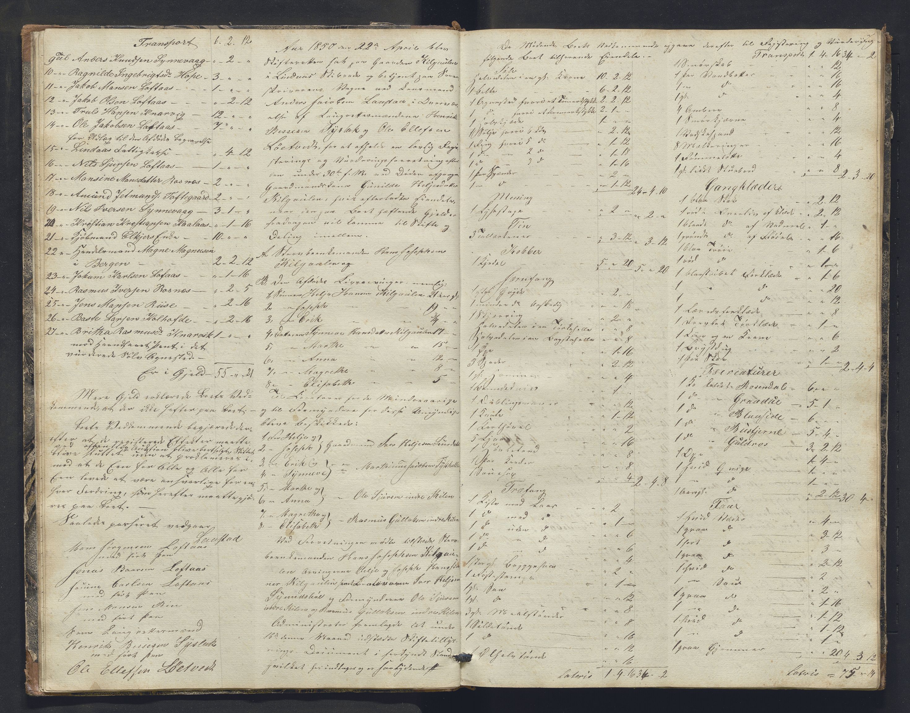 Nordhordland sorenskrivar, SAB/A-2901/1/H/Hb/L0016: Registreringsprotokollar, 1850-1854, p. 7