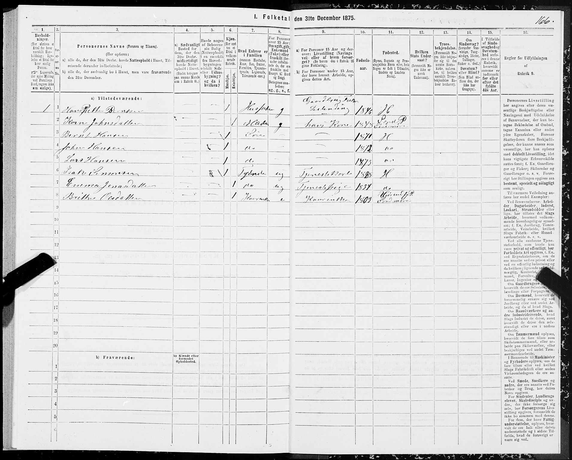 SAT, 1875 census for 1515P Herøy, 1875, p. 1166