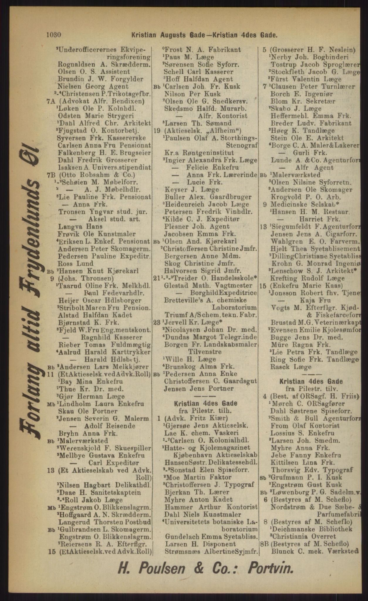 Kristiania/Oslo adressebok, PUBL/-, 1903, p. 1030