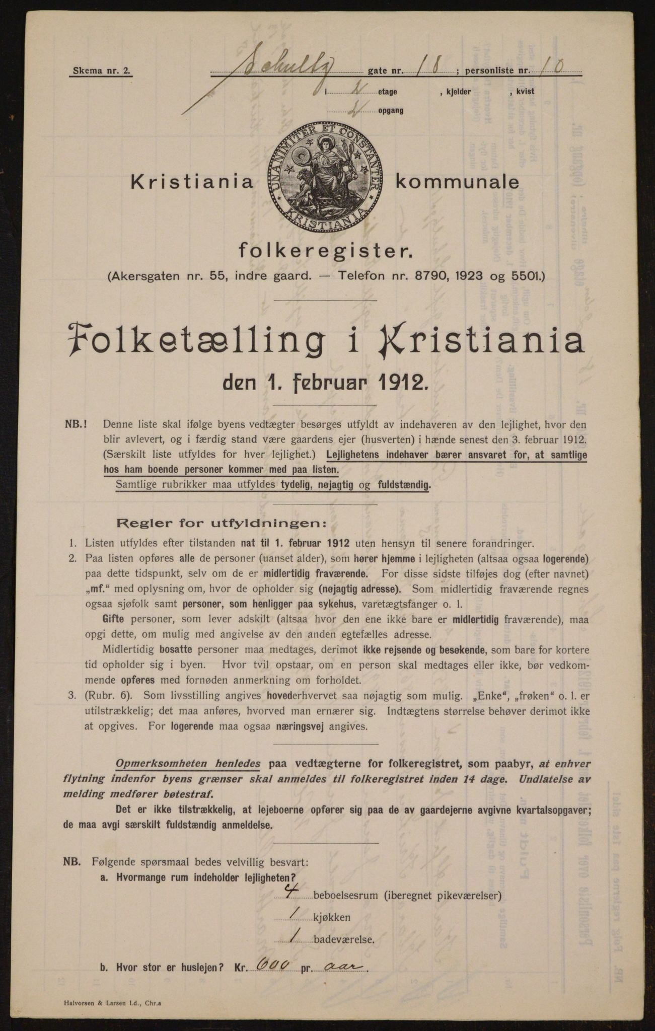 OBA, Municipal Census 1912 for Kristiania, 1912, p. 91010