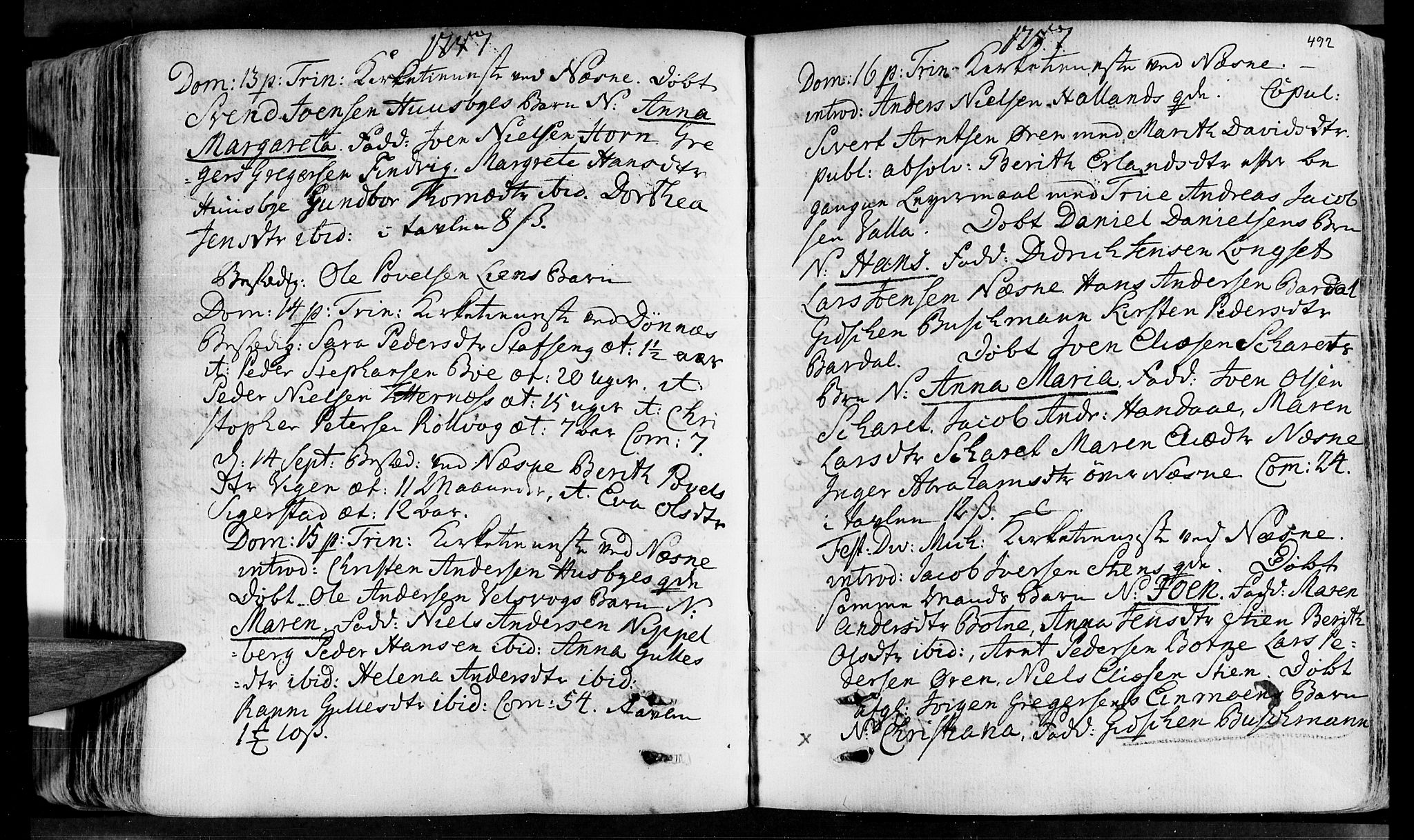 Ministerialprotokoller, klokkerbøker og fødselsregistre - Nordland, AV/SAT-A-1459/838/L0543: Parish register (official) no. 838A02, 1738-1769, p. 491-492