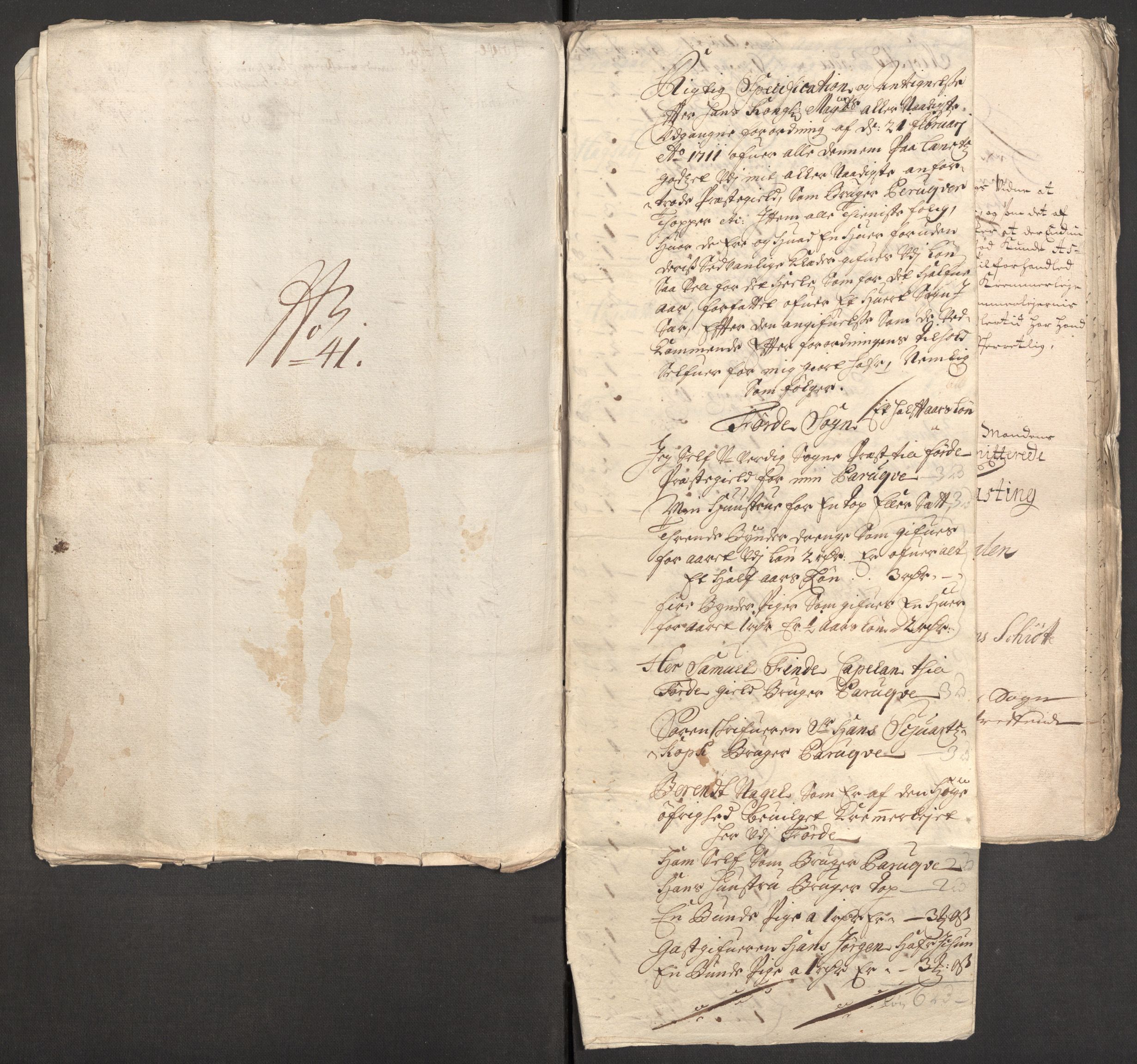 Rentekammeret inntil 1814, Reviderte regnskaper, Fogderegnskap, AV/RA-EA-4092/R53/L3434: Fogderegnskap Sunn- og Nordfjord, 1711, p. 90