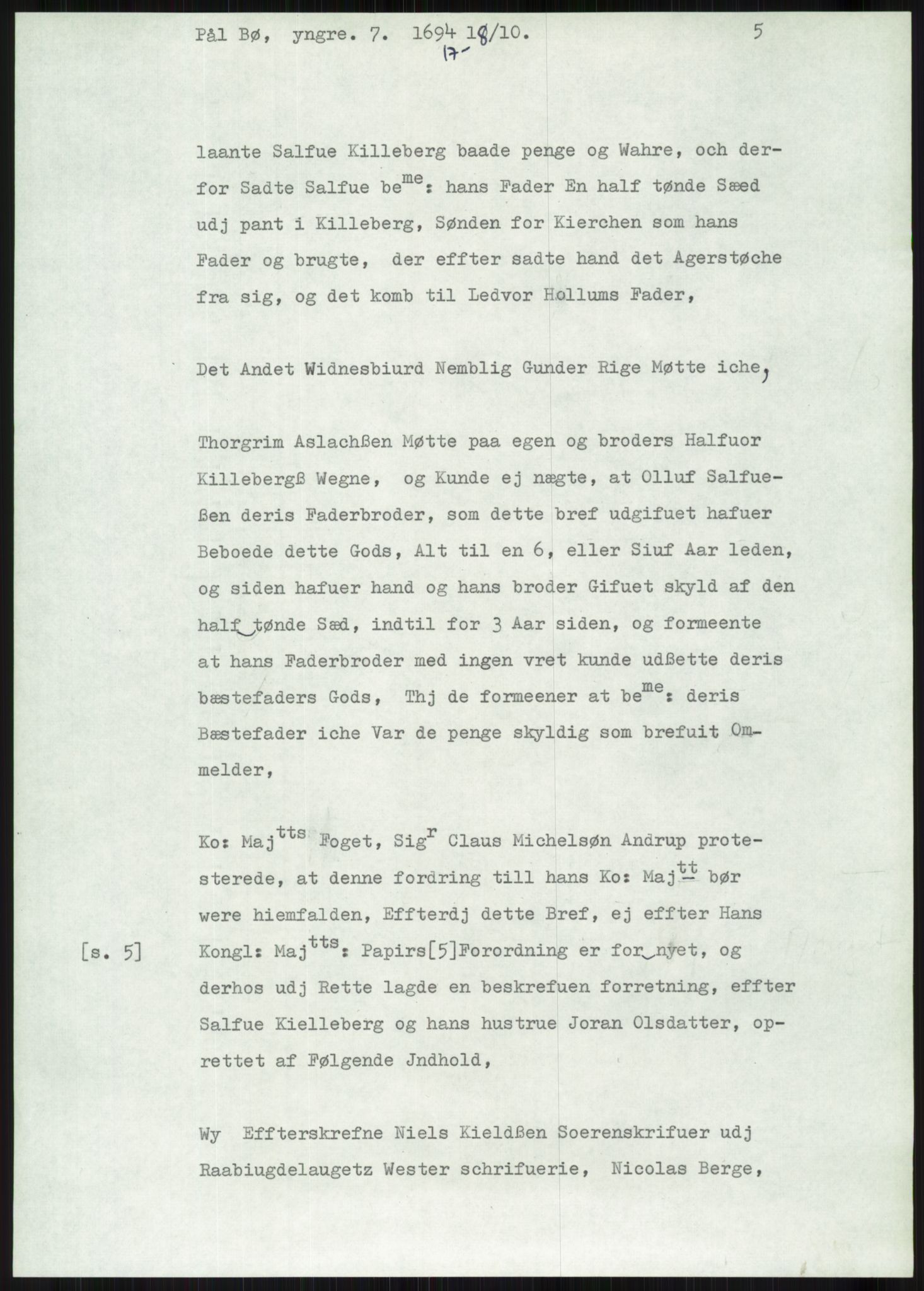 Samlinger til kildeutgivelse, Diplomavskriftsamlingen, AV/RA-EA-4053/H/Ha, p. 1589