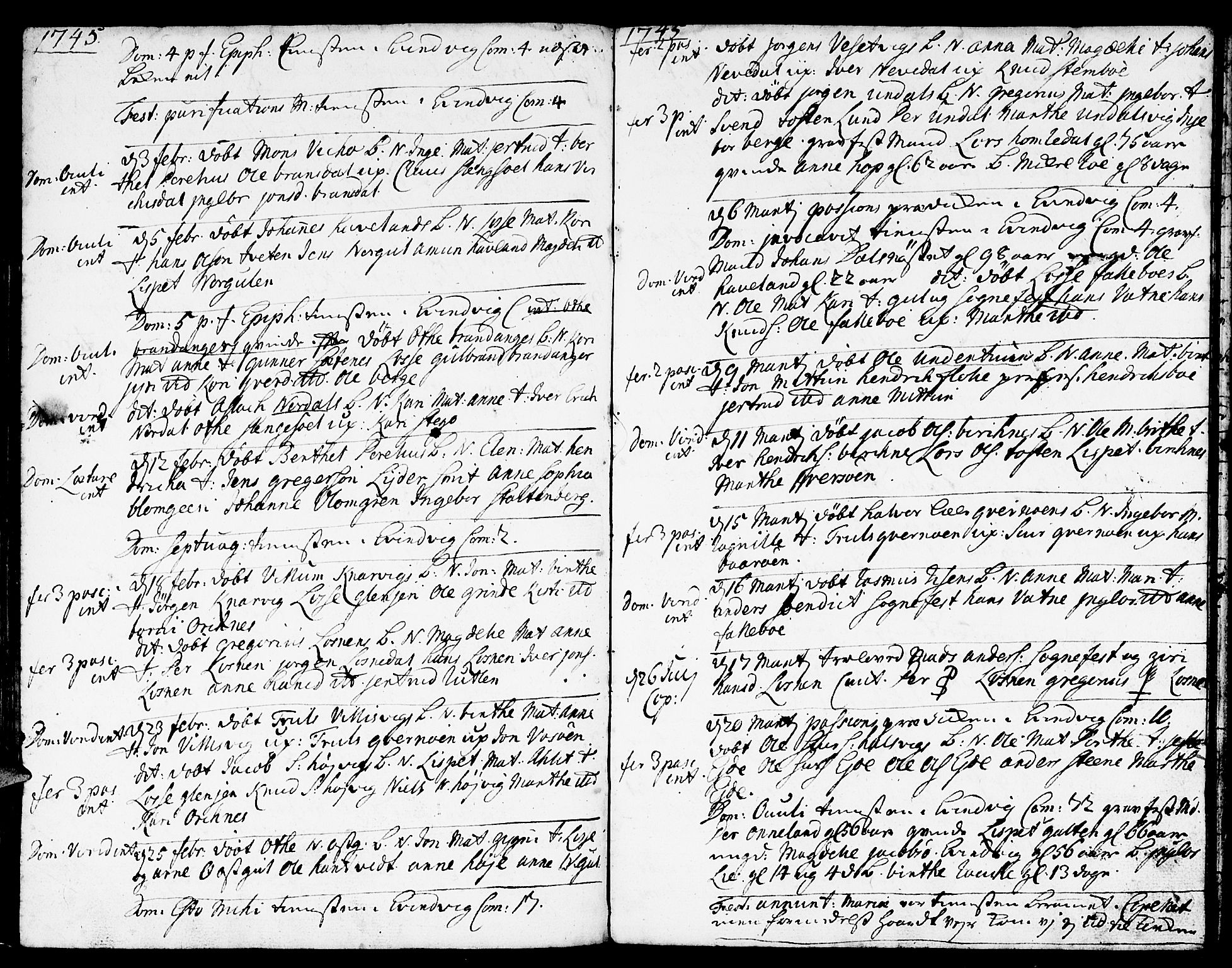 Gulen sokneprestembete, SAB/A-80201/H/Haa/Haaa/L0011: Parish register (official) no. A 11, 1736-1749, p. 49