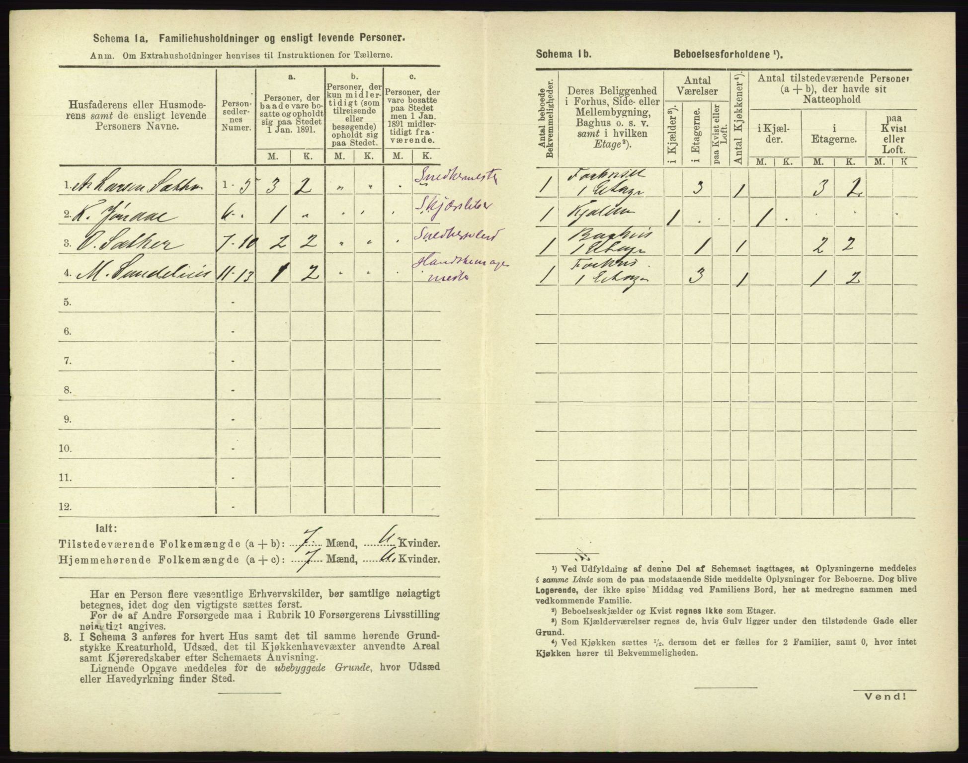 RA, 1891 census for 0101 Fredrikshald, 1891, p. 1465