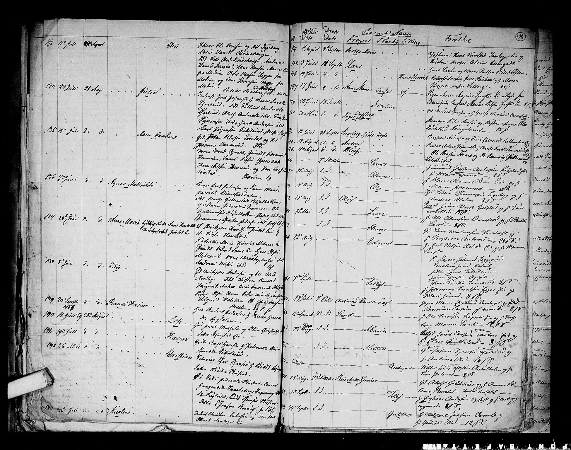 Lier kirkebøker, AV/SAKO-A-230/G/Ga/L0002: Parish register (copy) no. I 2, 1841-1862, p. 138