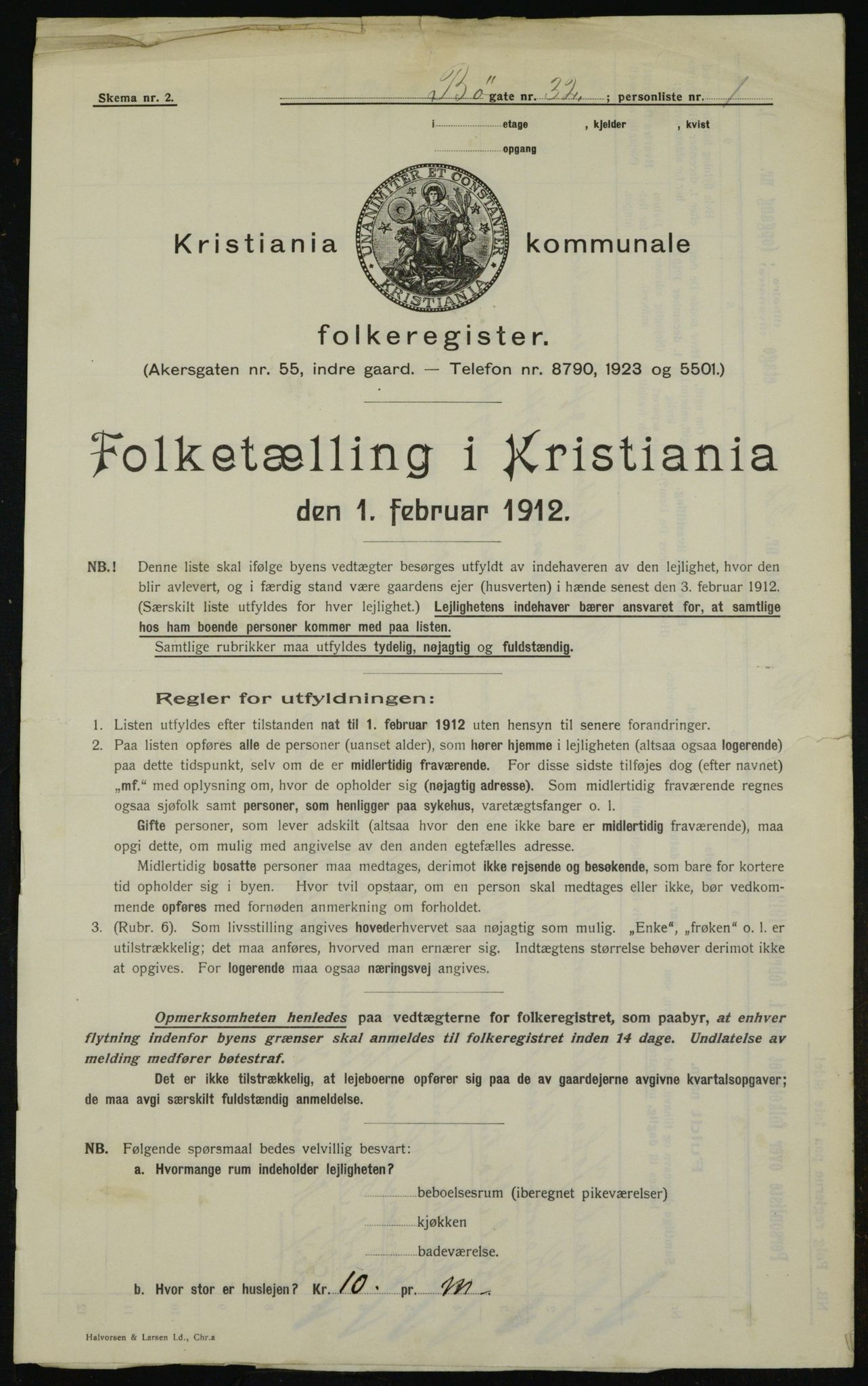 OBA, Municipal Census 1912 for Kristiania, 1912, p. 11231