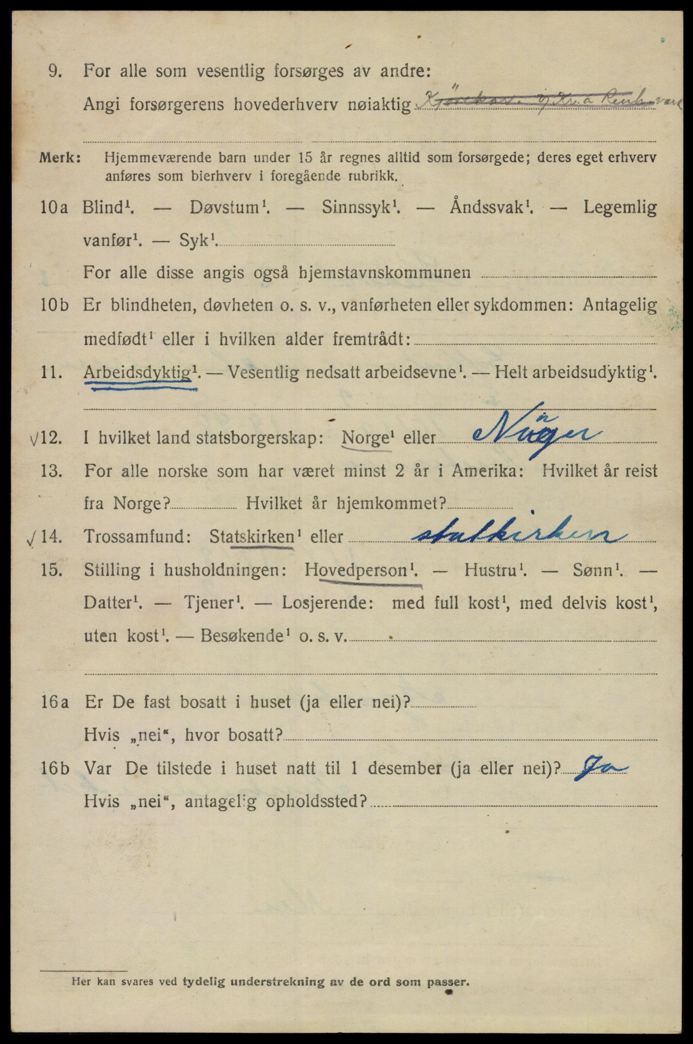 SAO, 1920 census for Kristiania, 1920, p. 147226