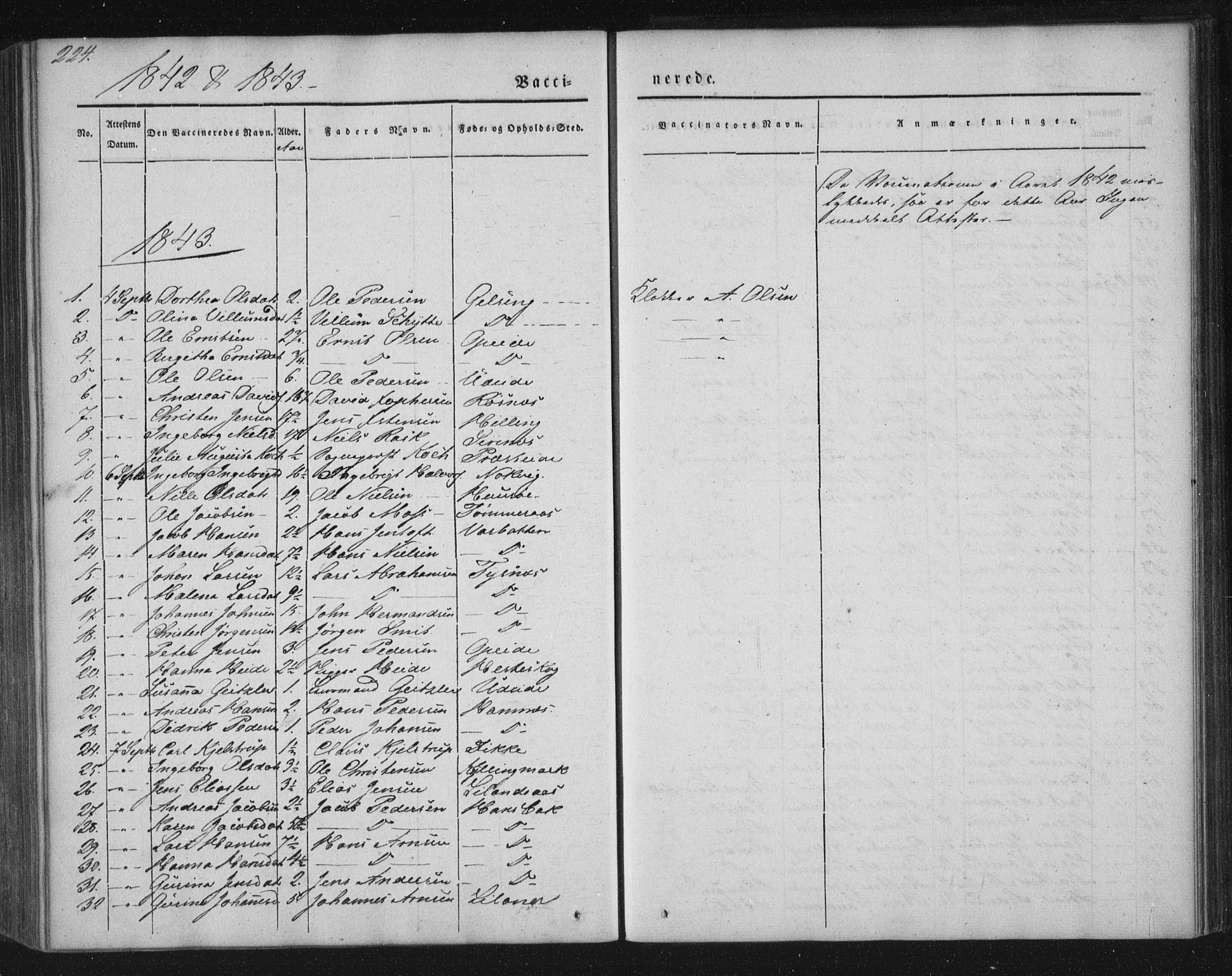 Ministerialprotokoller, klokkerbøker og fødselsregistre - Nordland, AV/SAT-A-1459/859/L0843: Parish register (official) no. 859A03, 1840-1848, p. 224