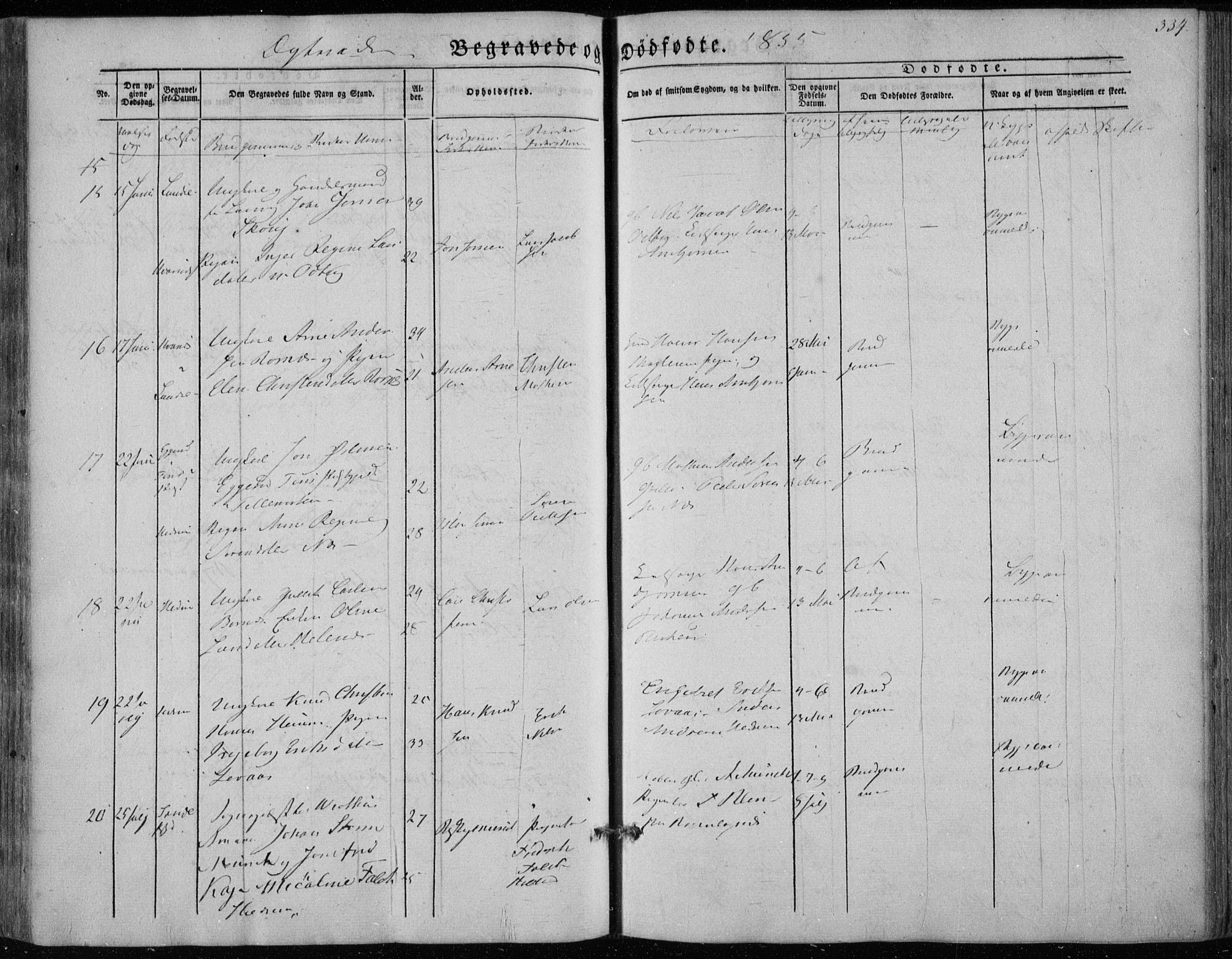 Hedrum kirkebøker, AV/SAKO-A-344/F/Fa/L0006: Parish register (official) no. I 6, 1849-1857, p. 334