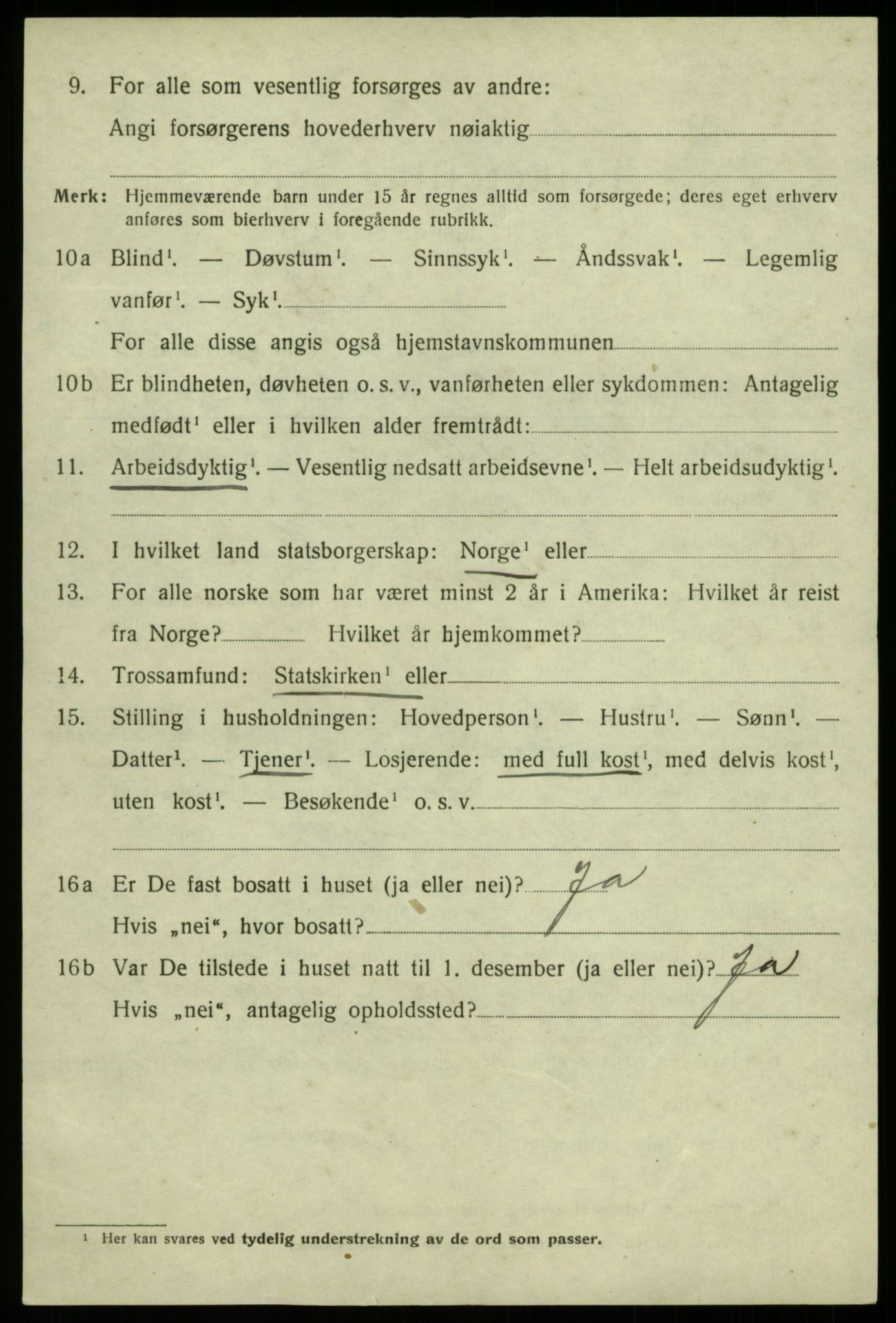 SAB, 1920 census for Alversund, 1920, p. 5297