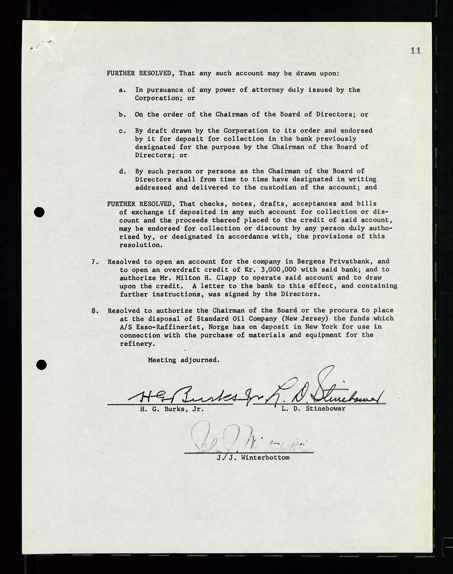 PA 1537 - A/S Essoraffineriet Norge, AV/SAST-A-101957/A/Aa/L0001/0001: Styremøter / Styremøter, board meetings, 1959-1961, p. 318