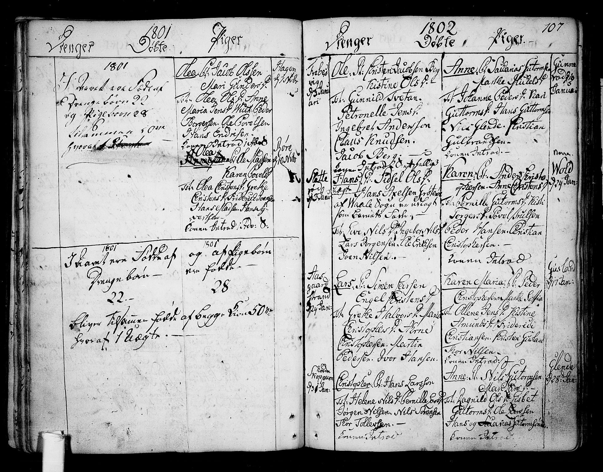 Borre kirkebøker, AV/SAKO-A-338/F/Fa/L0002: Parish register (official) no. I 2, 1752-1806, p. 107