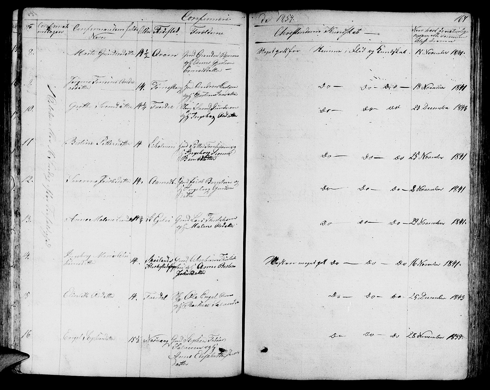 Sokndal sokneprestkontor, AV/SAST-A-101808: Parish register (copy) no. B 2, 1849-1865, p. 167