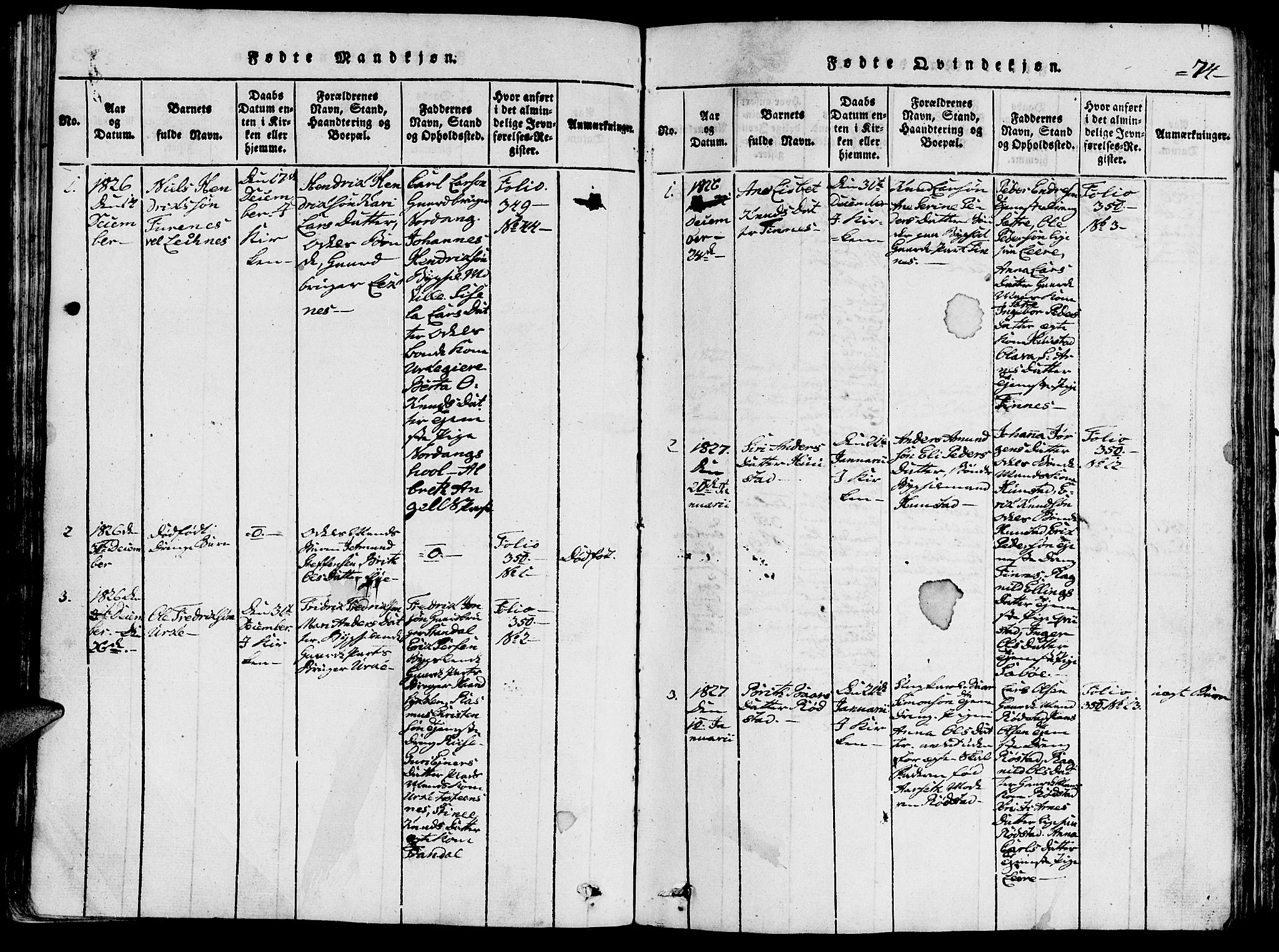 Ministerialprotokoller, klokkerbøker og fødselsregistre - Møre og Romsdal, AV/SAT-A-1454/515/L0207: Parish register (official) no. 515A03, 1819-1829, p. 74