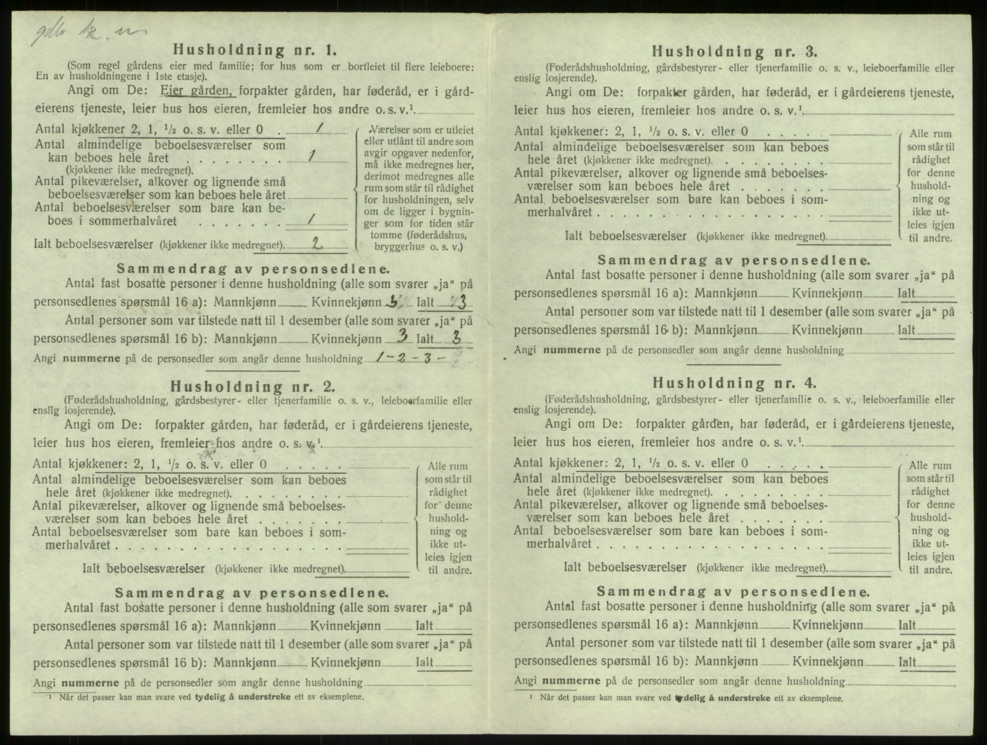 SAB, 1920 census for Herdla, 1920, p. 289