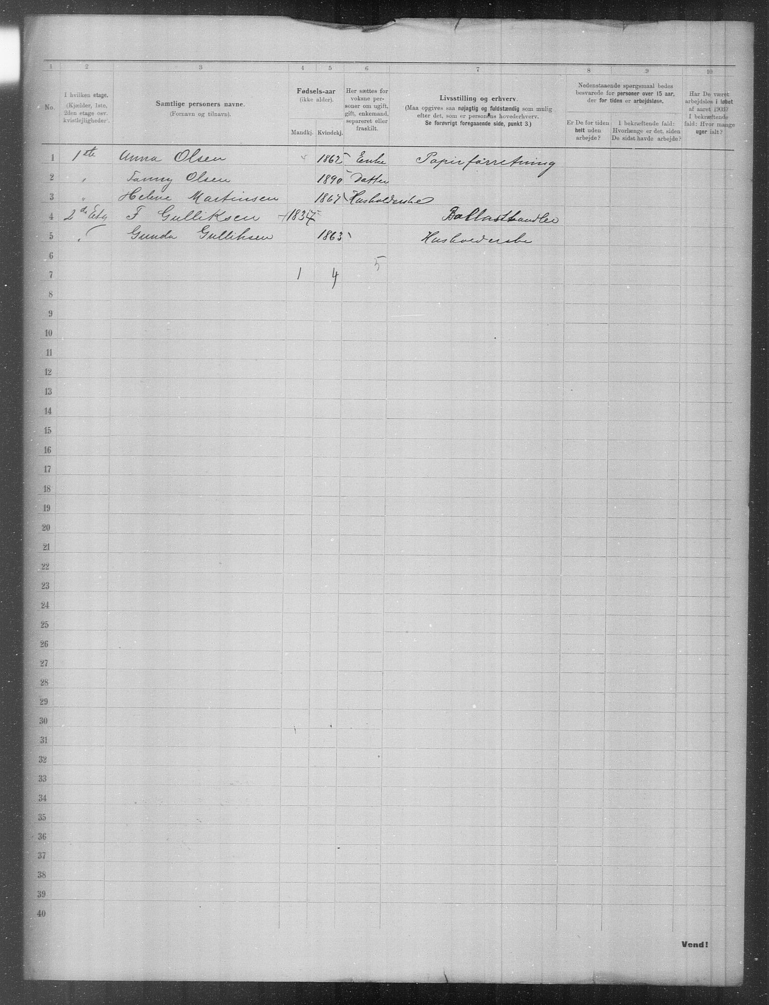 OBA, Municipal Census 1903 for Kristiania, 1903, p. 11588