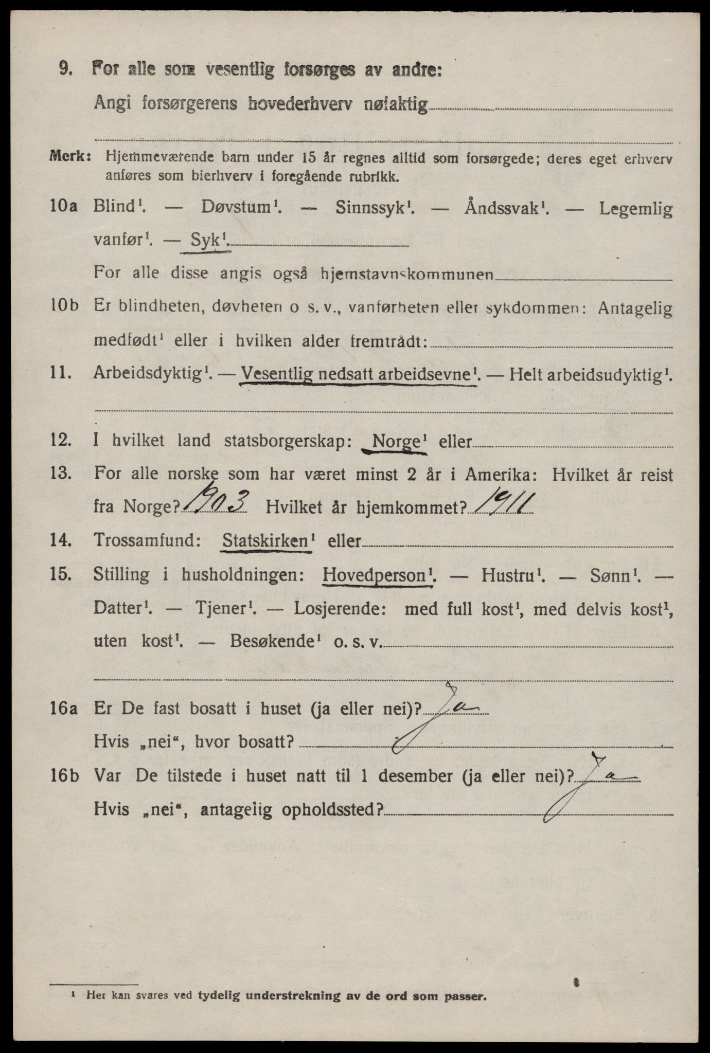 SAST, 1920 census for Finnøy, 1920, p. 3267