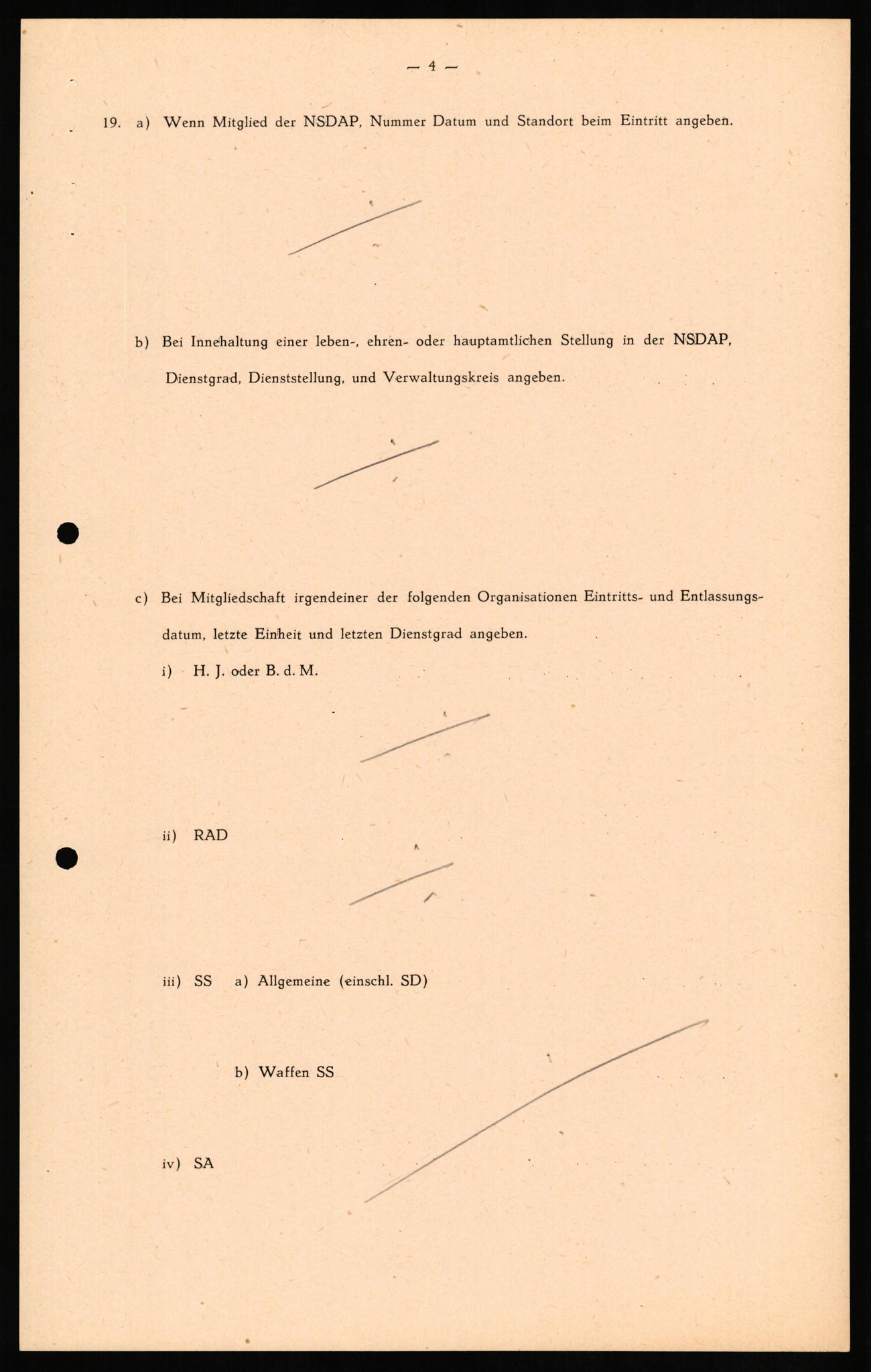Forsvaret, Forsvarets overkommando II, AV/RA-RAFA-3915/D/Db/L0016: CI Questionaires. Tyske okkupasjonsstyrker i Norge. Tyskere., 1945-1946, p. 20