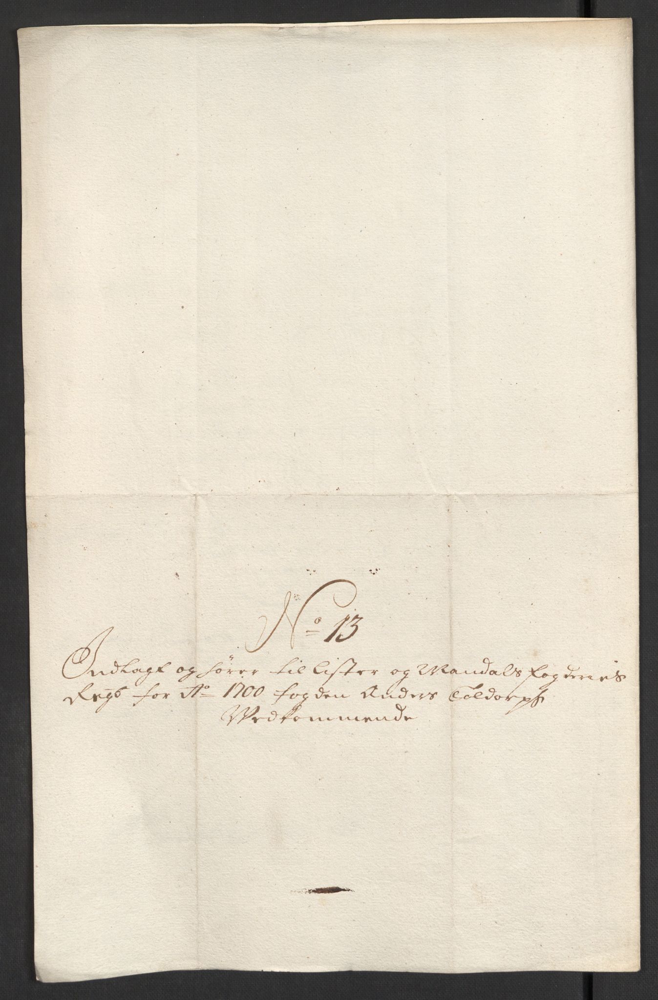 Rentekammeret inntil 1814, Reviderte regnskaper, Fogderegnskap, AV/RA-EA-4092/R43/L2548: Fogderegnskap Lista og Mandal, 1700, p. 123