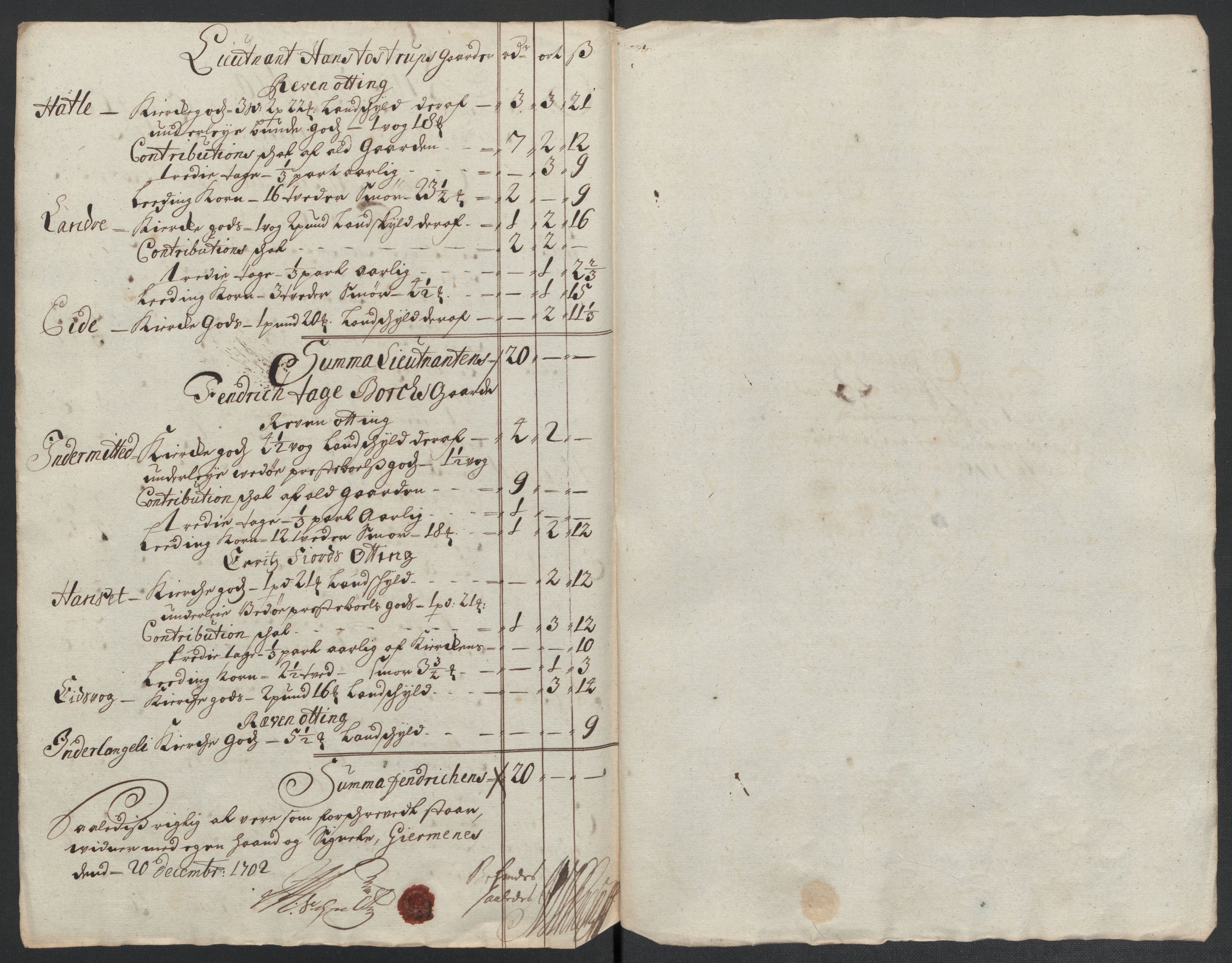 Rentekammeret inntil 1814, Reviderte regnskaper, Fogderegnskap, RA/EA-4092/R55/L3655: Fogderegnskap Romsdal, 1701-1702, p. 314