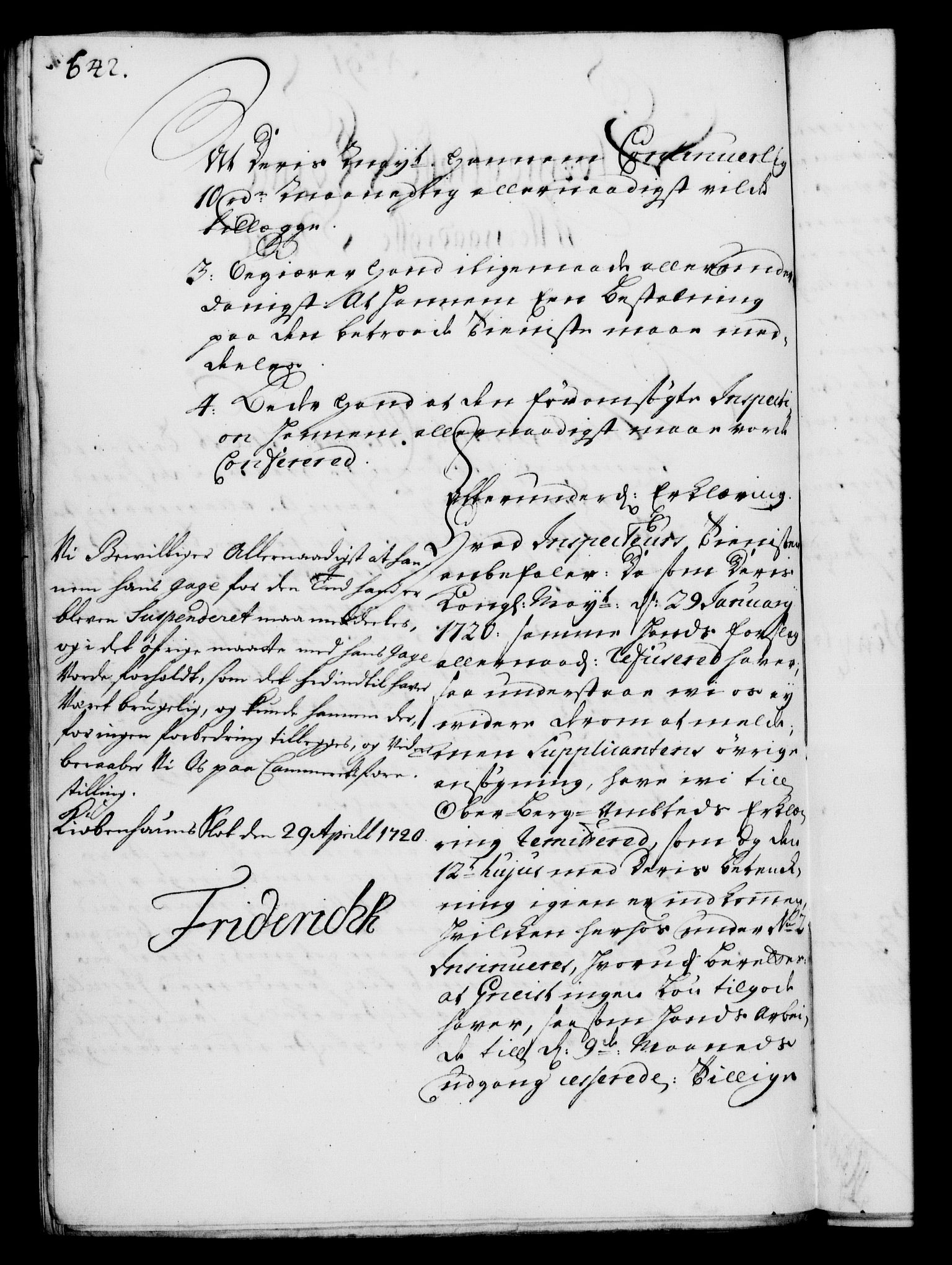 Rentekammeret, Kammerkanselliet, RA/EA-3111/G/Gf/Gfa/L0002: Norsk relasjons- og resolusjonsprotokoll (merket RK 52.2), 1720, p. 623