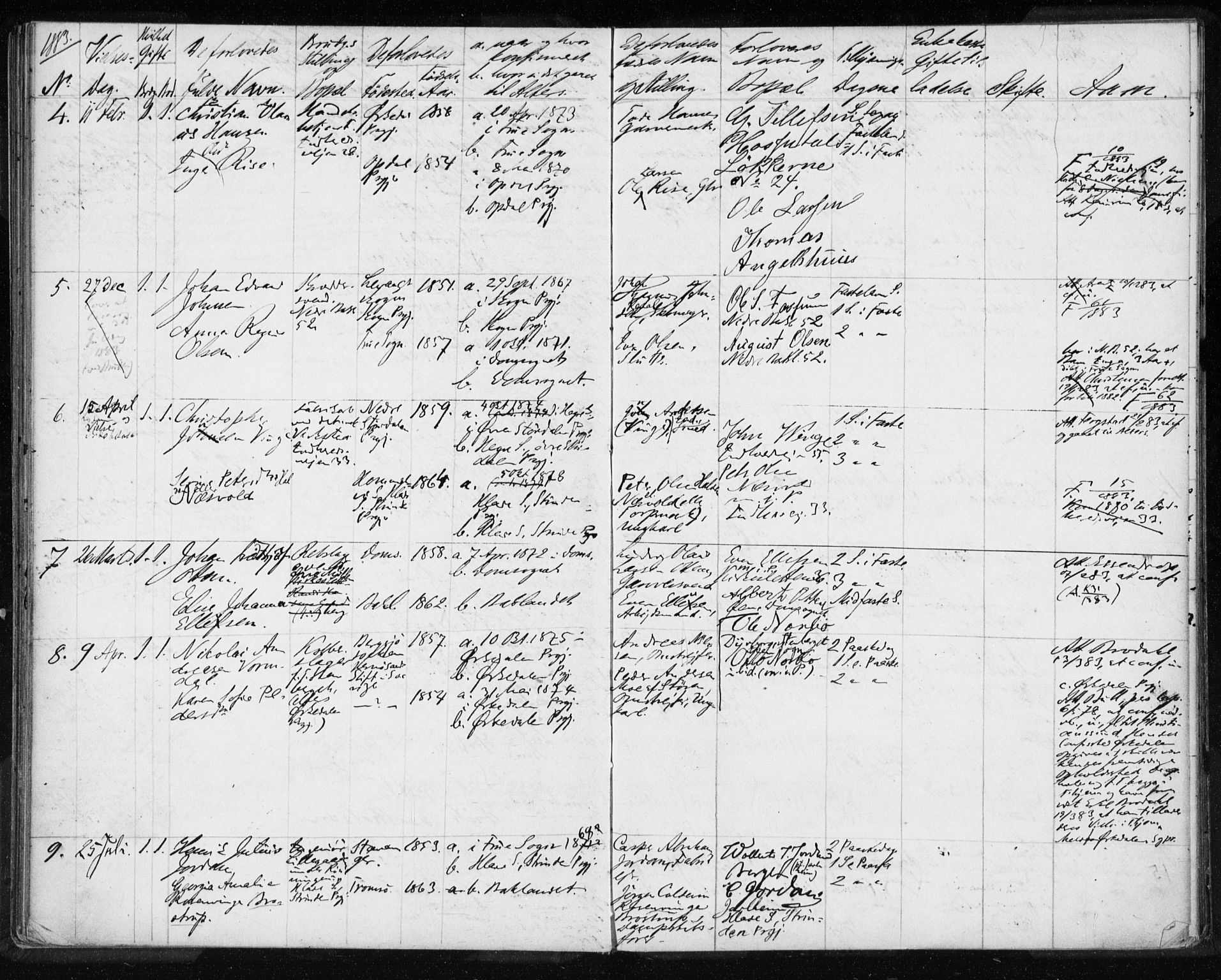 Ministerialprotokoller, klokkerbøker og fødselsregistre - Sør-Trøndelag, AV/SAT-A-1456/604/L0188: Parish register (official) no. 604A11, 1878-1892