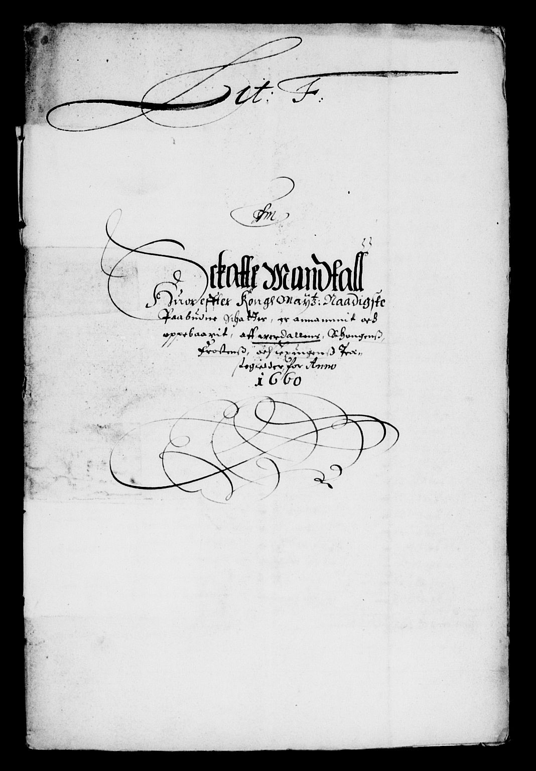 Rentekammeret inntil 1814, Reviderte regnskaper, Lensregnskaper, AV/RA-EA-5023/R/Rb/Rbw/L0143: Trondheim len, 1660-1661