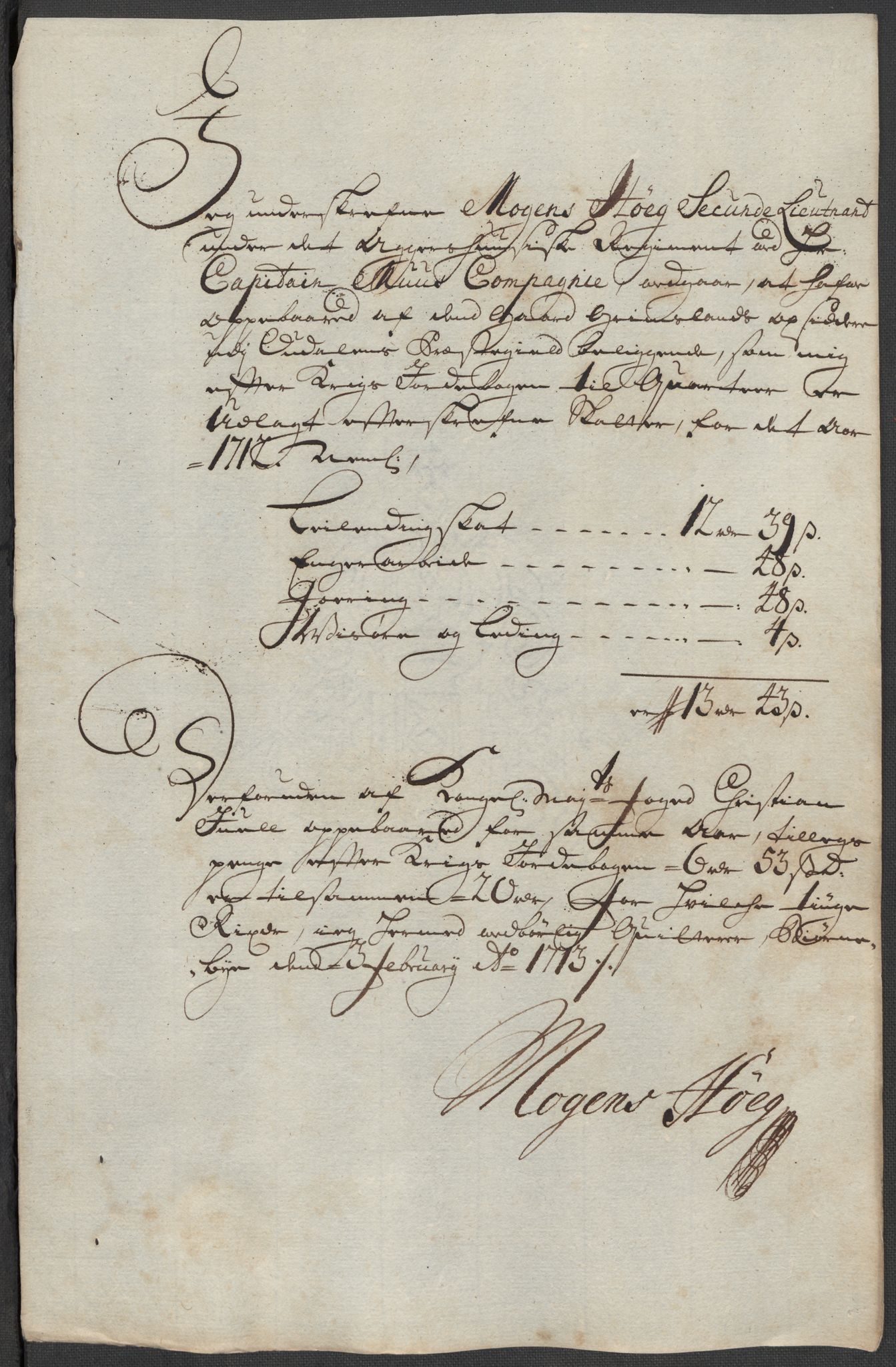 Rentekammeret inntil 1814, Reviderte regnskaper, Fogderegnskap, AV/RA-EA-4092/R13/L0849: Fogderegnskap Solør, Odal og Østerdal, 1712, p. 338