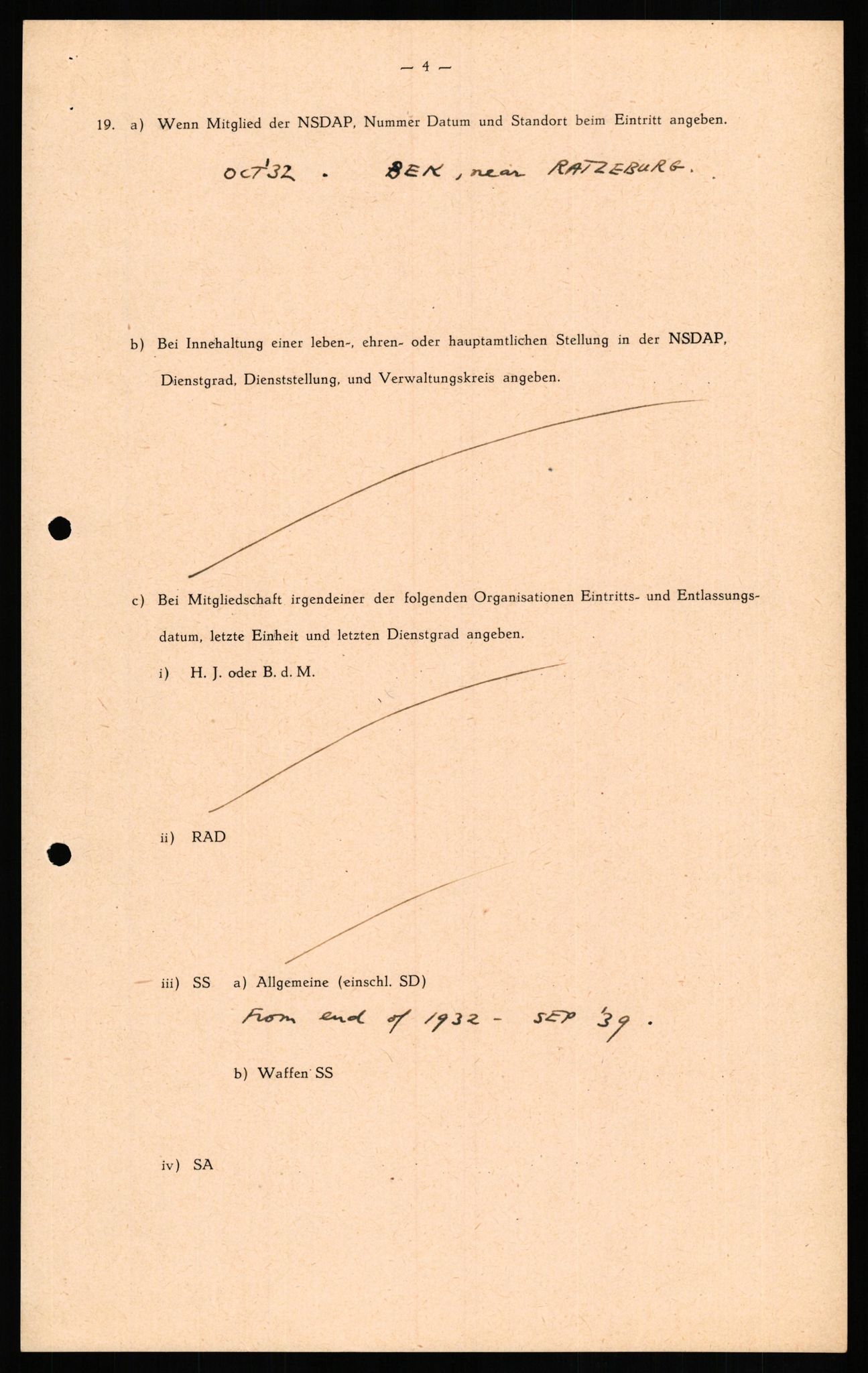 Forsvaret, Forsvarets overkommando II, AV/RA-RAFA-3915/D/Db/L0021: CI Questionaires. Tyske okkupasjonsstyrker i Norge. Tyskere., 1945-1946, p. 305