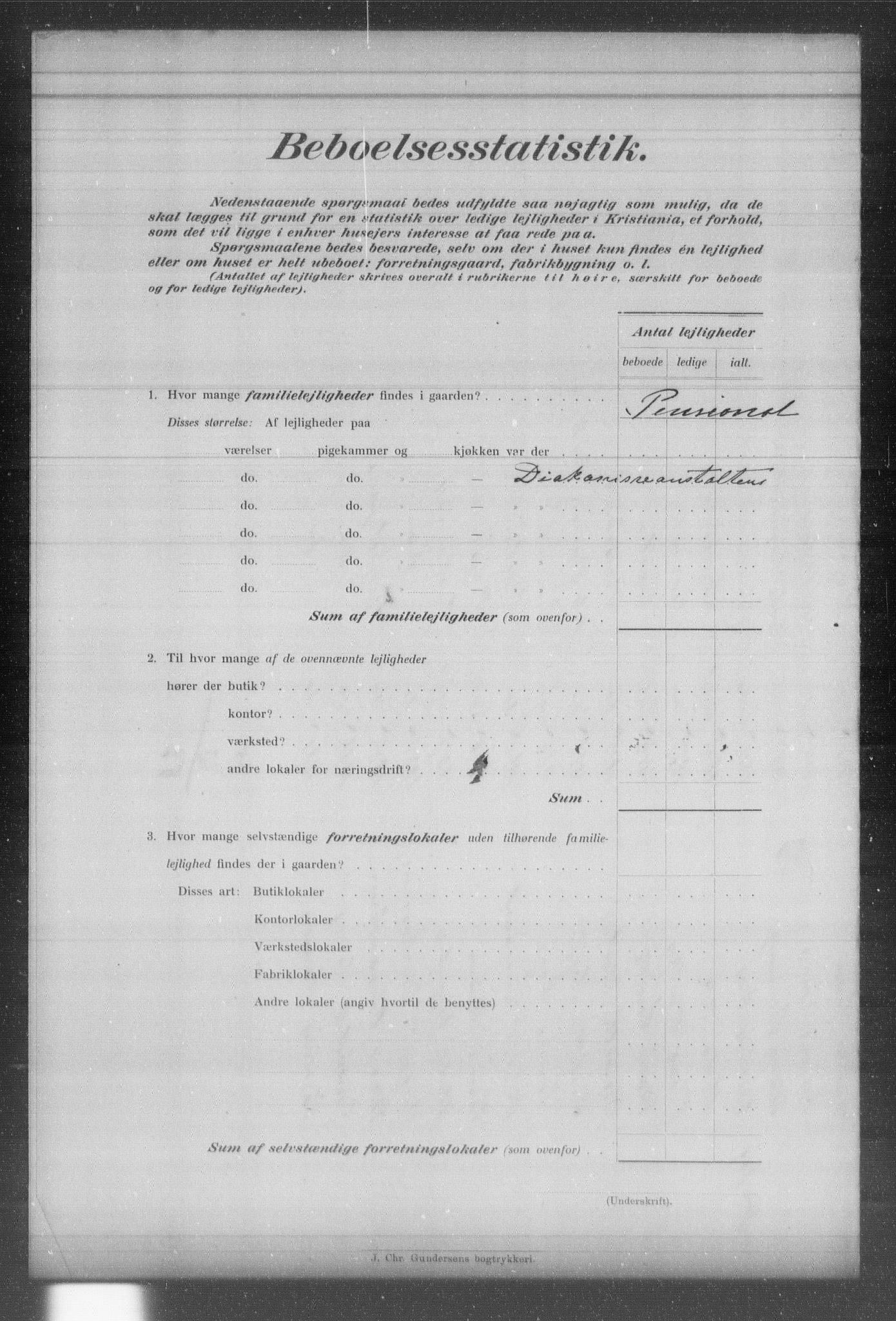 OBA, Municipal Census 1903 for Kristiania, 1903, p. 2743