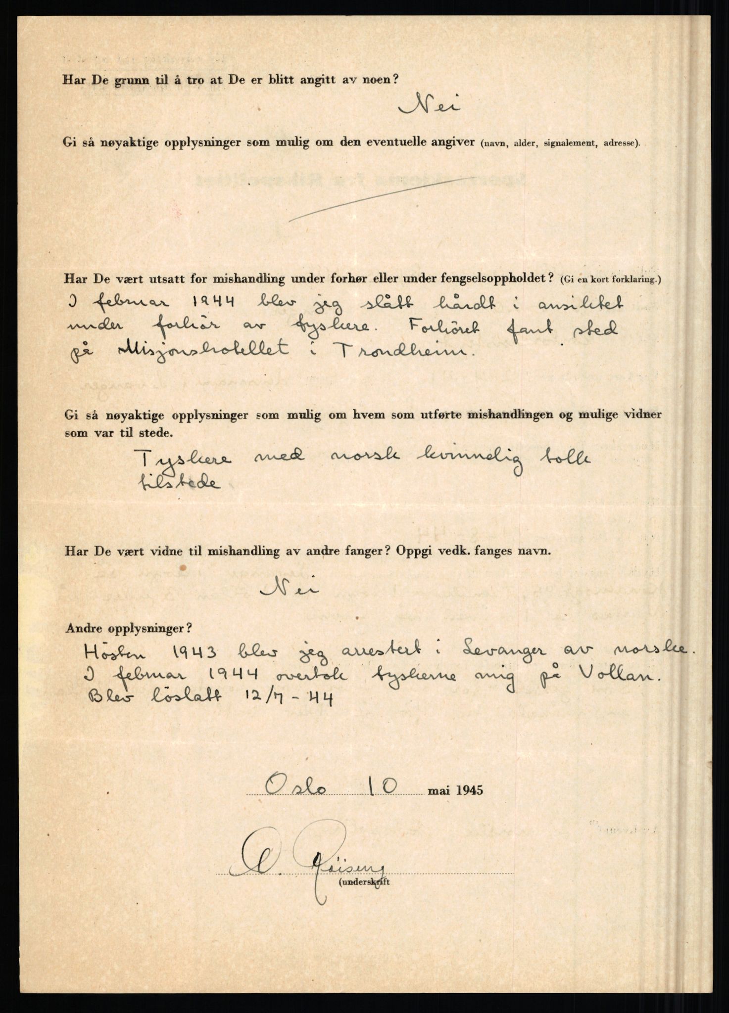 Rikspolitisjefen, AV/RA-S-1560/L/L0014: Pettersen, Aksel - Savosnick, Ernst, 1940-1945, p. 957