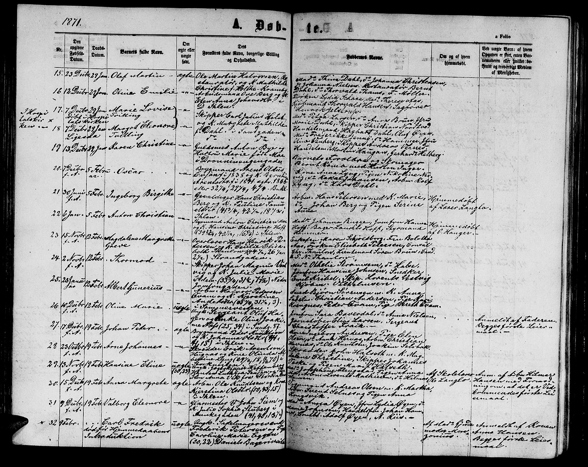 Ministerialprotokoller, klokkerbøker og fødselsregistre - Sør-Trøndelag, SAT/A-1456/602/L0141: Parish register (copy) no. 602C09, 1865-1877