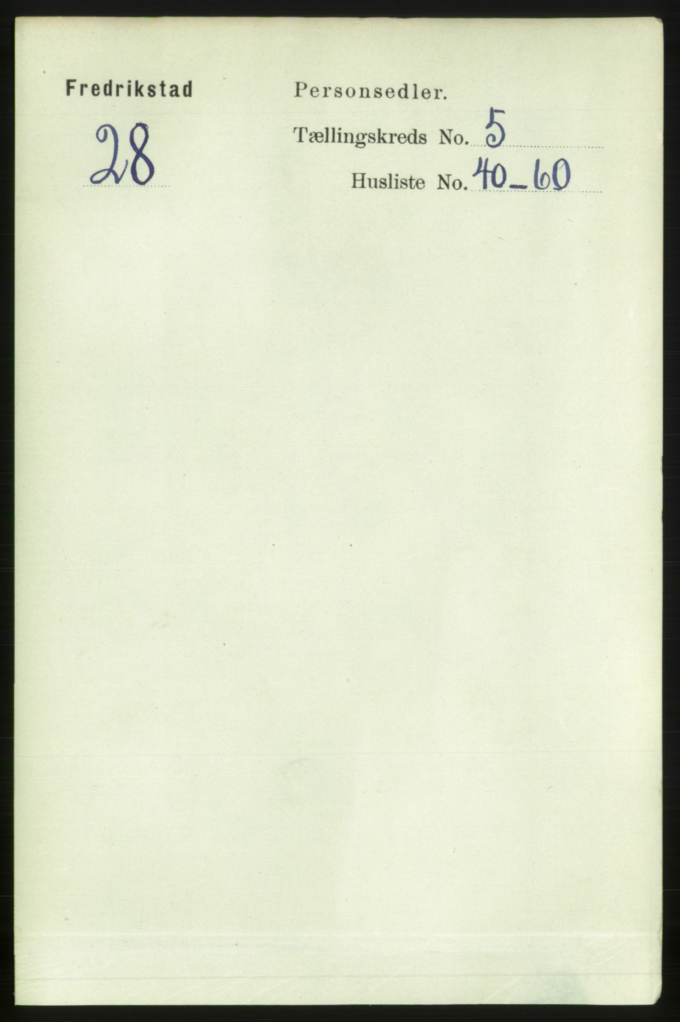 RA, 1891 census for 0103 Fredrikstad, 1891, p. 7176