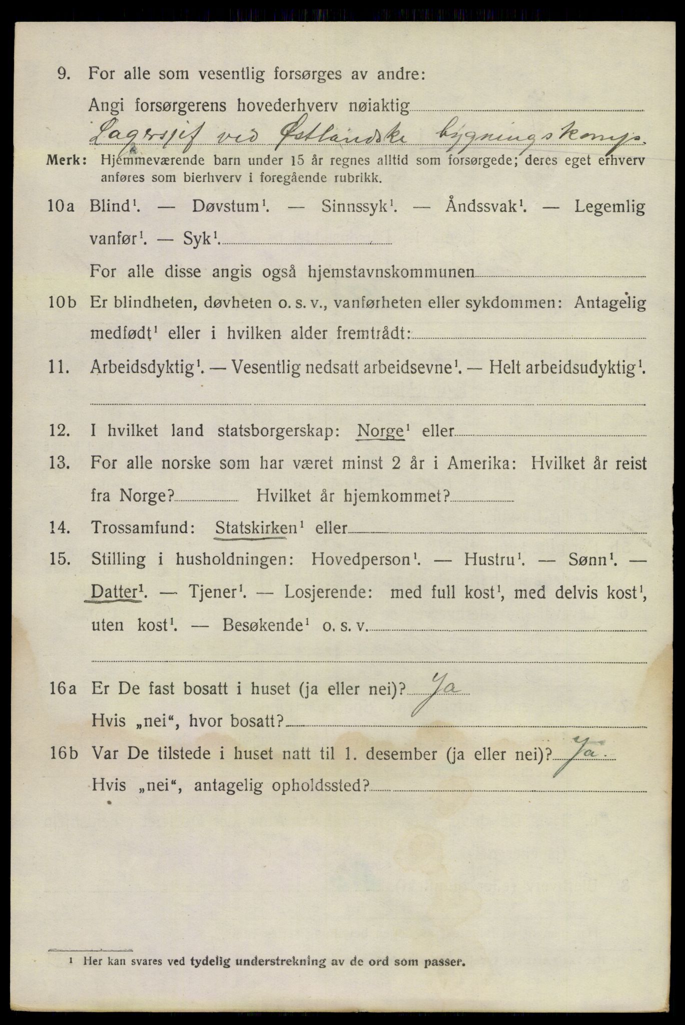 SAKO, 1920 census for Sandeherred, 1920, p. 18087