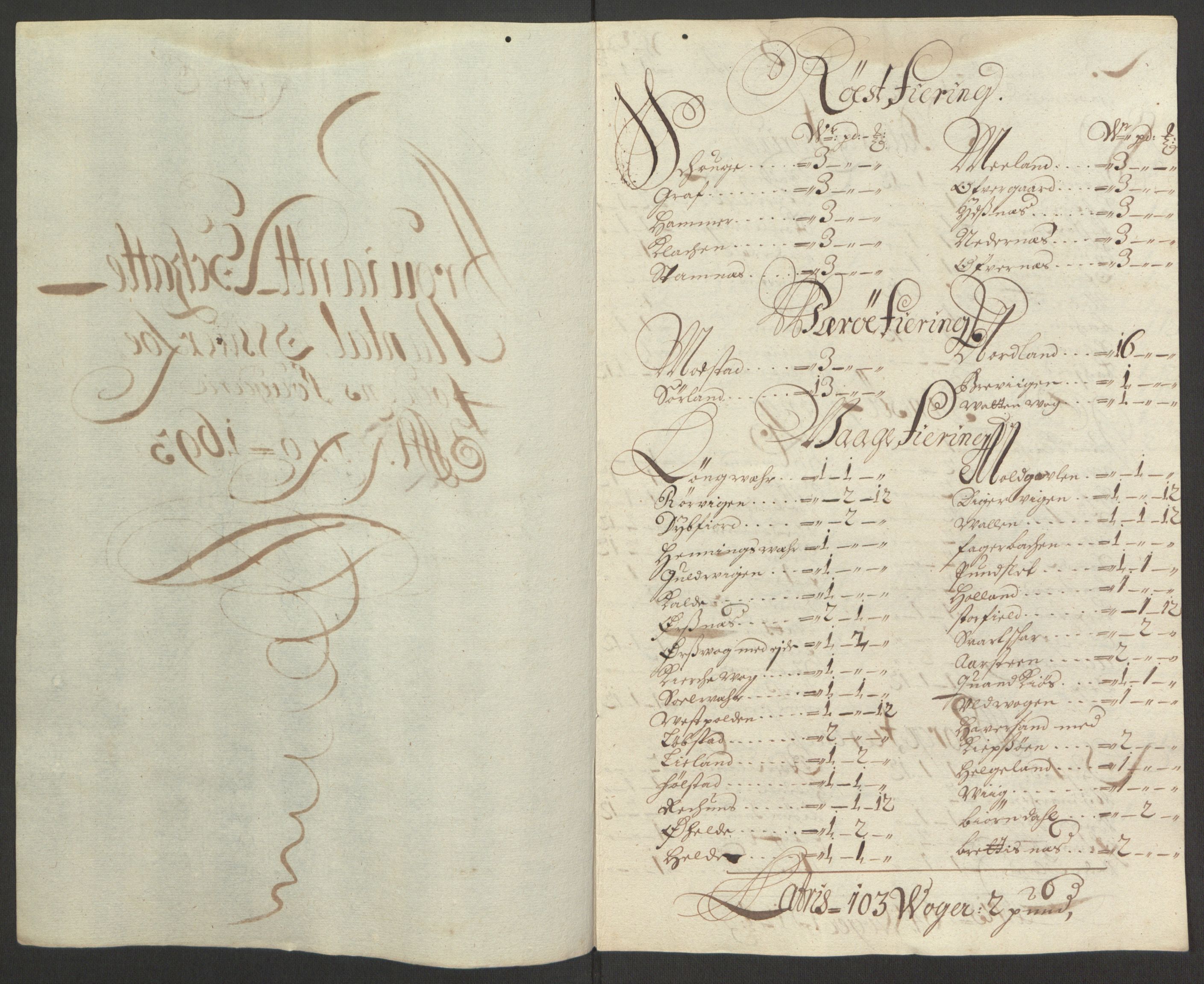Rentekammeret inntil 1814, Reviderte regnskaper, Fogderegnskap, RA/EA-4092/R67/L4675: Fogderegnskap Vesterålen, Andenes og Lofoten, 1691-1693, p. 265