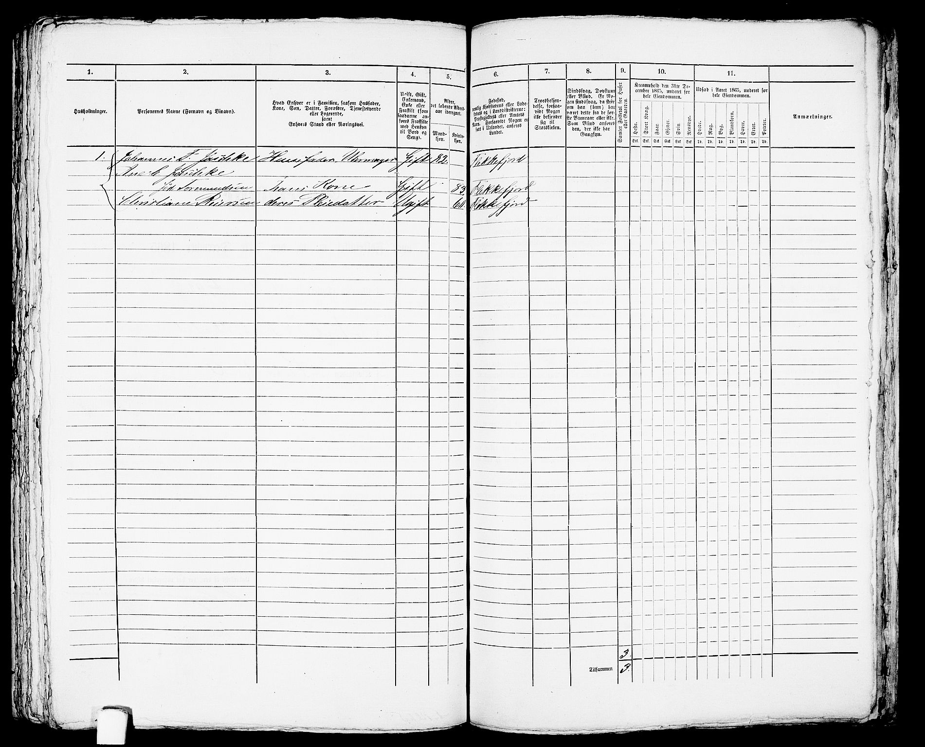 RA, 1865 census for Flekkefjord/Flekkefjord, 1865, p. 415