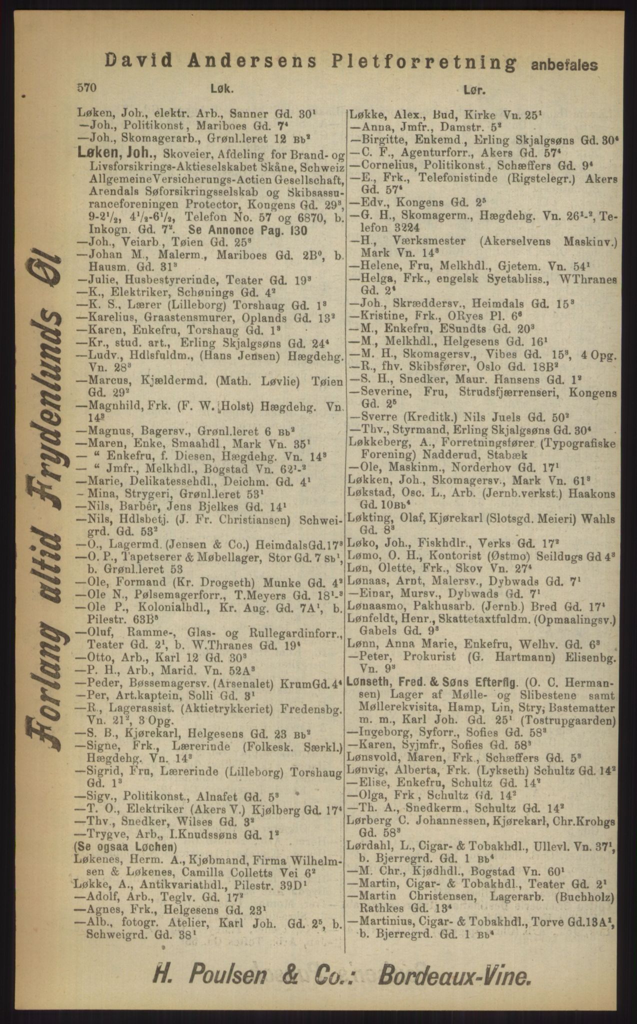 Kristiania/Oslo adressebok, PUBL/-, 1903, p. 570