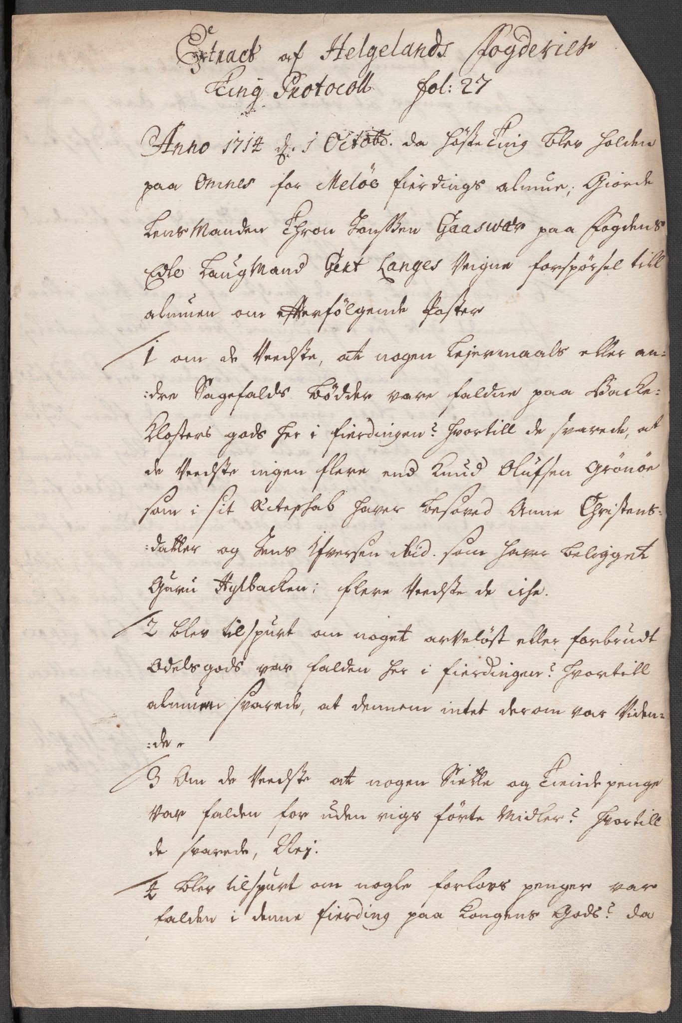 Rentekammeret inntil 1814, Reviderte regnskaper, Fogderegnskap, RA/EA-4092/R65/L4513: Fogderegnskap Helgeland, 1714-1715, p. 197