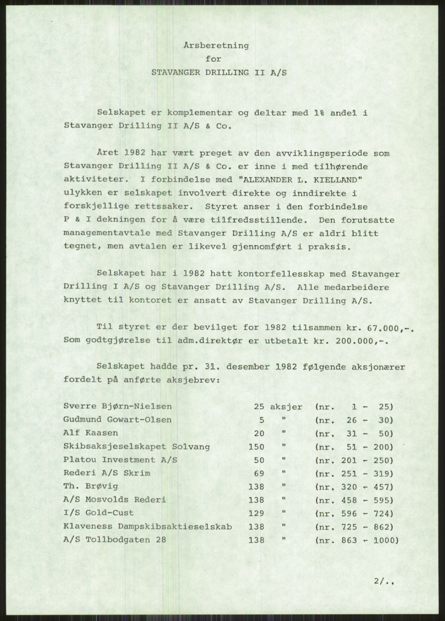 Pa 1503 - Stavanger Drilling AS, SAST/A-101906/A/Ac/L0002: Årsberetninger, 1979-1982, p. 477