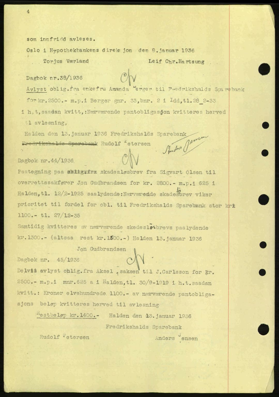 Idd og Marker sorenskriveri, AV/SAO-A-10283/G/Gb/Gbc/L0001: Mortgage book no. B1-3, 1936-1939, Diary no: : 26/1936