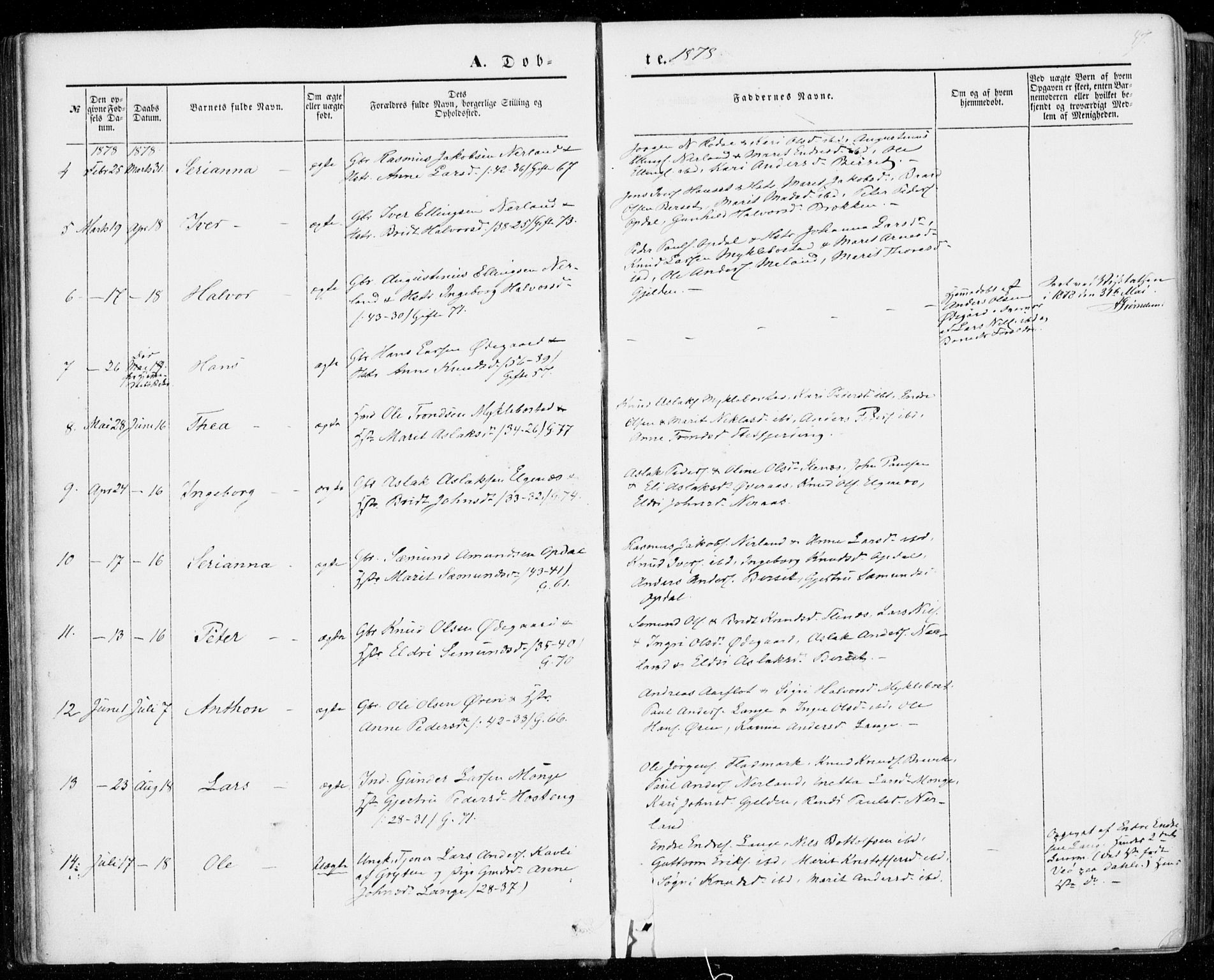 Ministerialprotokoller, klokkerbøker og fødselsregistre - Møre og Romsdal, AV/SAT-A-1454/554/L0643: Parish register (official) no. 554A01, 1846-1879, p. 47