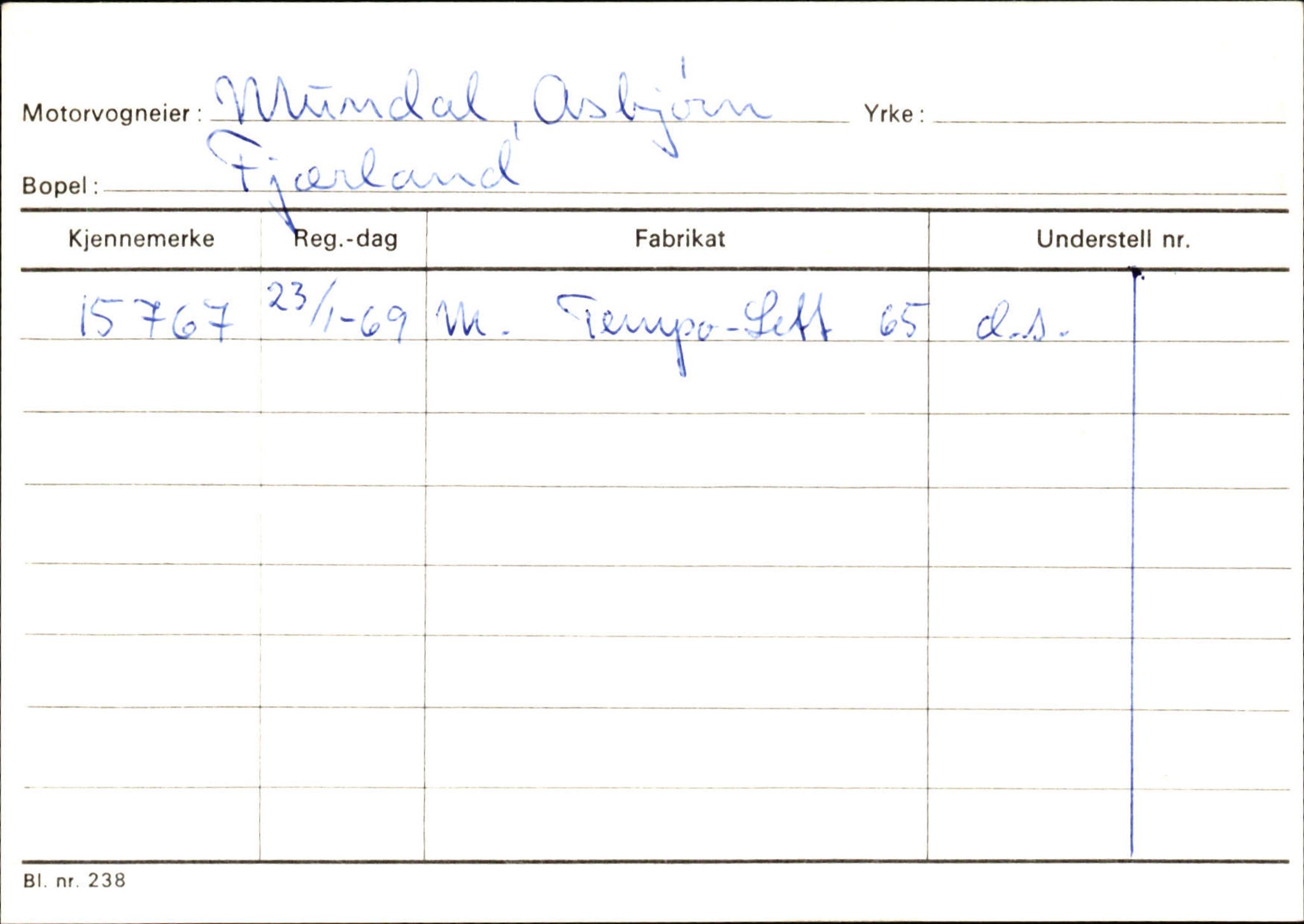 Statens vegvesen, Sogn og Fjordane vegkontor, AV/SAB-A-5301/4/F/L0132: Eigarregister Askvoll A-Å. Balestrand A-Å, 1945-1975, p. 2066